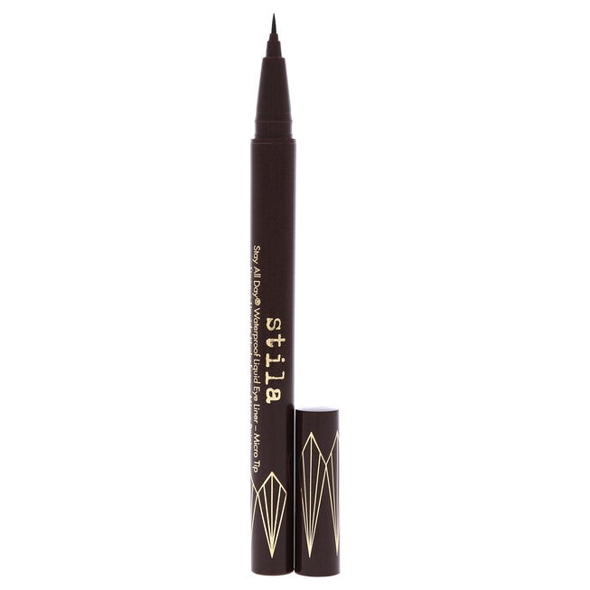Stay All Day Waterproof Liquid Eye Liner - Micro Tip Dark Brown by Stila for Women - 0.016 oz Eyeliner, , alternate image number null