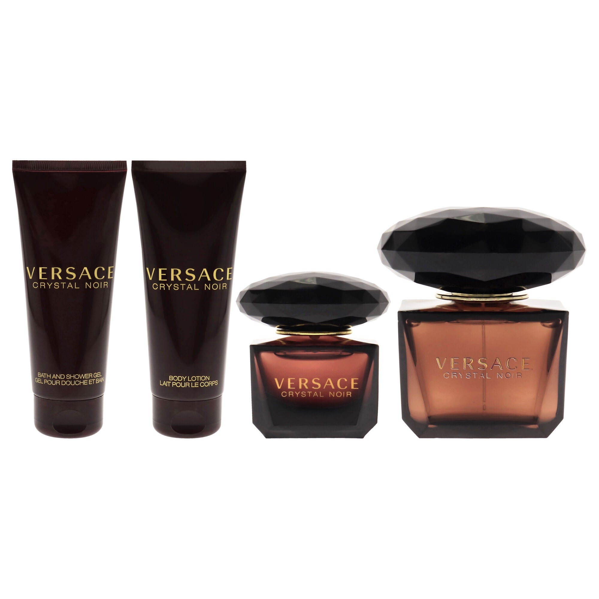 Versace Crystal Noir by Versace for Women - 4 Pc Gift Set 3oz EDT Spray, 3.4oz Bath and Shower Gel, 3.4oz Body Lotion, 5ml EDT Splash Mini, , alternate image number 4