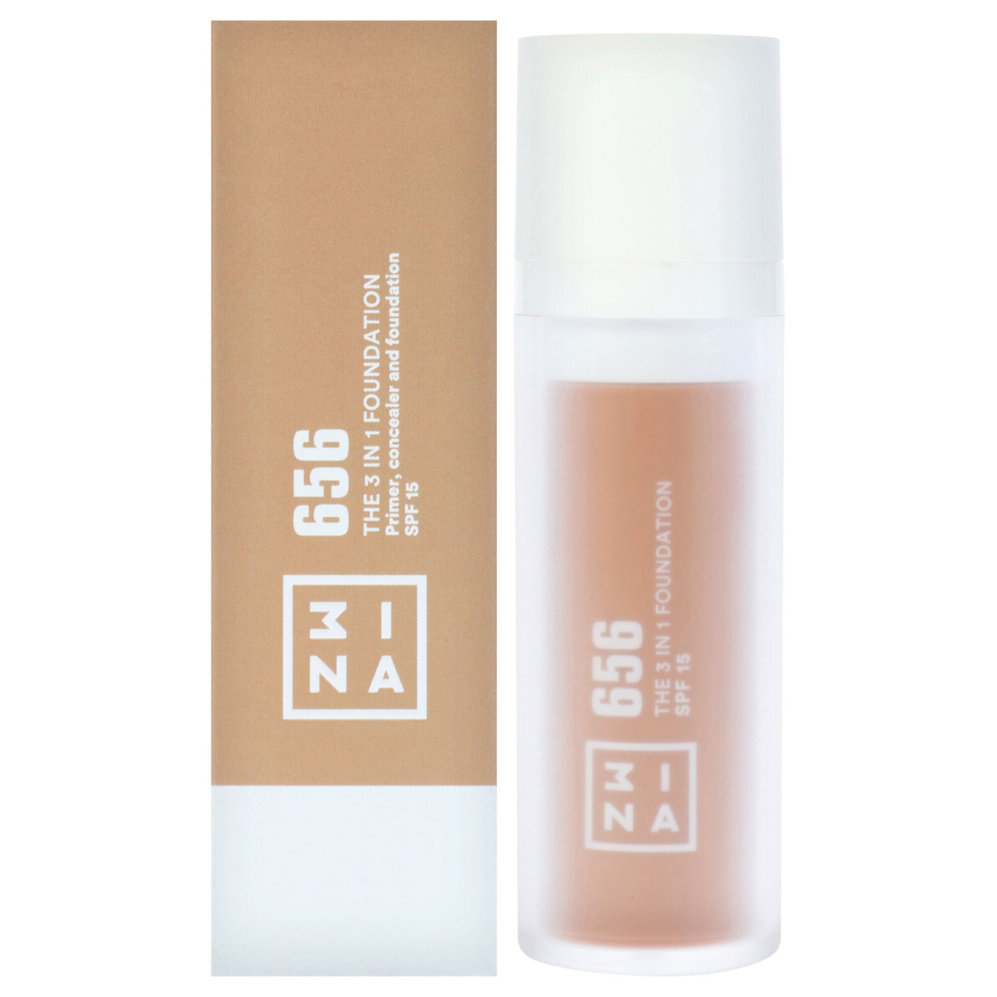 The 3-In-1 Foundation SPF 15 - 656 by 3INA for Women - 1.01 oz Foundation, See Description, hi-res image number 0