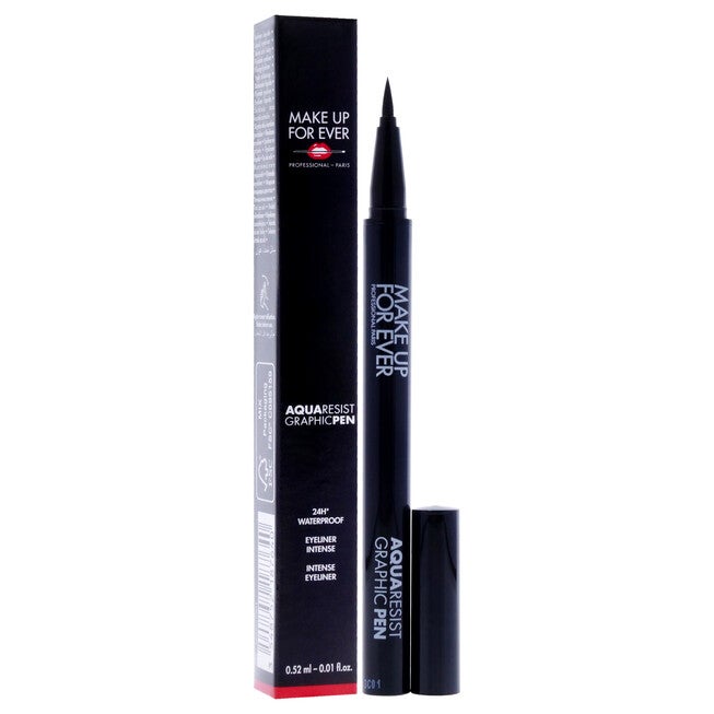 Aqua Resist Graphic Pen 24H Waterproof - 1 Black by Make Up For Ever for Women - 0.01 oz Eyeliner, , alternate image number 6