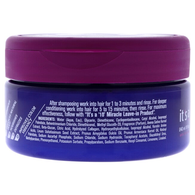 Miracle Hair Mask by Its A 10 for Unisex - 8 oz Mask, NA, alternate image number null