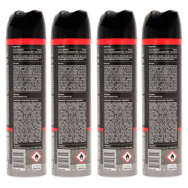 48 Hours Elements Antibac Antiperspirant Deodorant - Carbon by Above for Men - 3.17 oz Deodorant Spray - Pack of 4, See Description, alternate image number 2