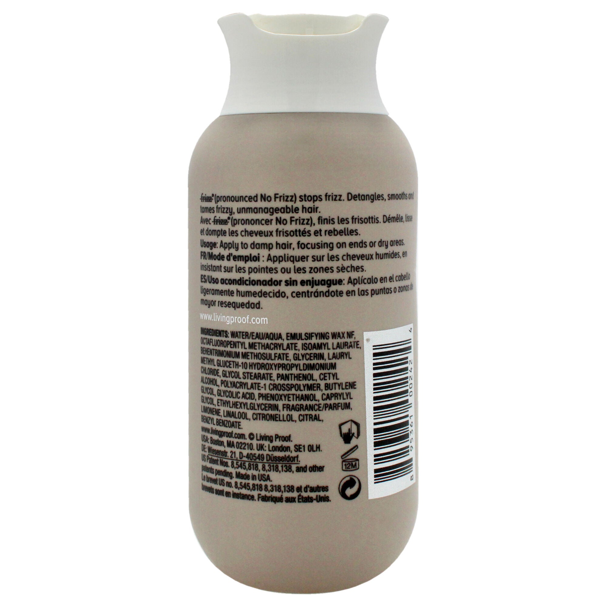 No Frizz Leave-in Conditioner by Living Proof for Unisex - 4 oz Conditioner, See Description, alternate image number 2