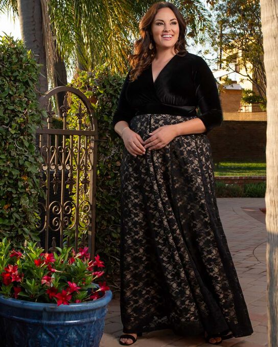 Victoria Velvet Evening Gown, , alternate image number null