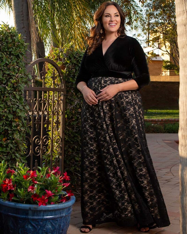 Victoria Velvet Evening Gown, , alternate image number 11