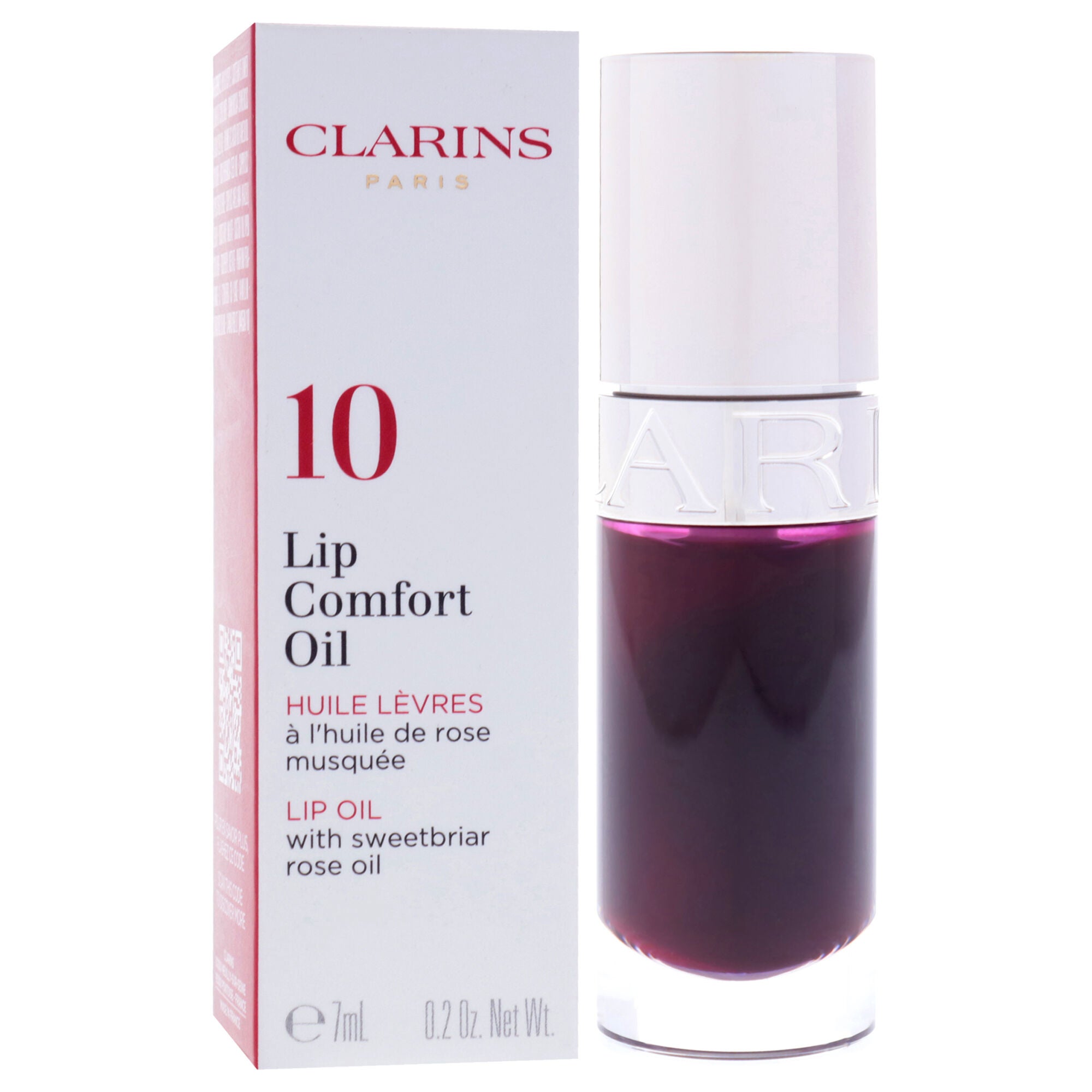 Lip Comfort Oil - 10 Plum by Clarins for Women - 0.2 oz Lip Oil, Purple, alternate image number 1