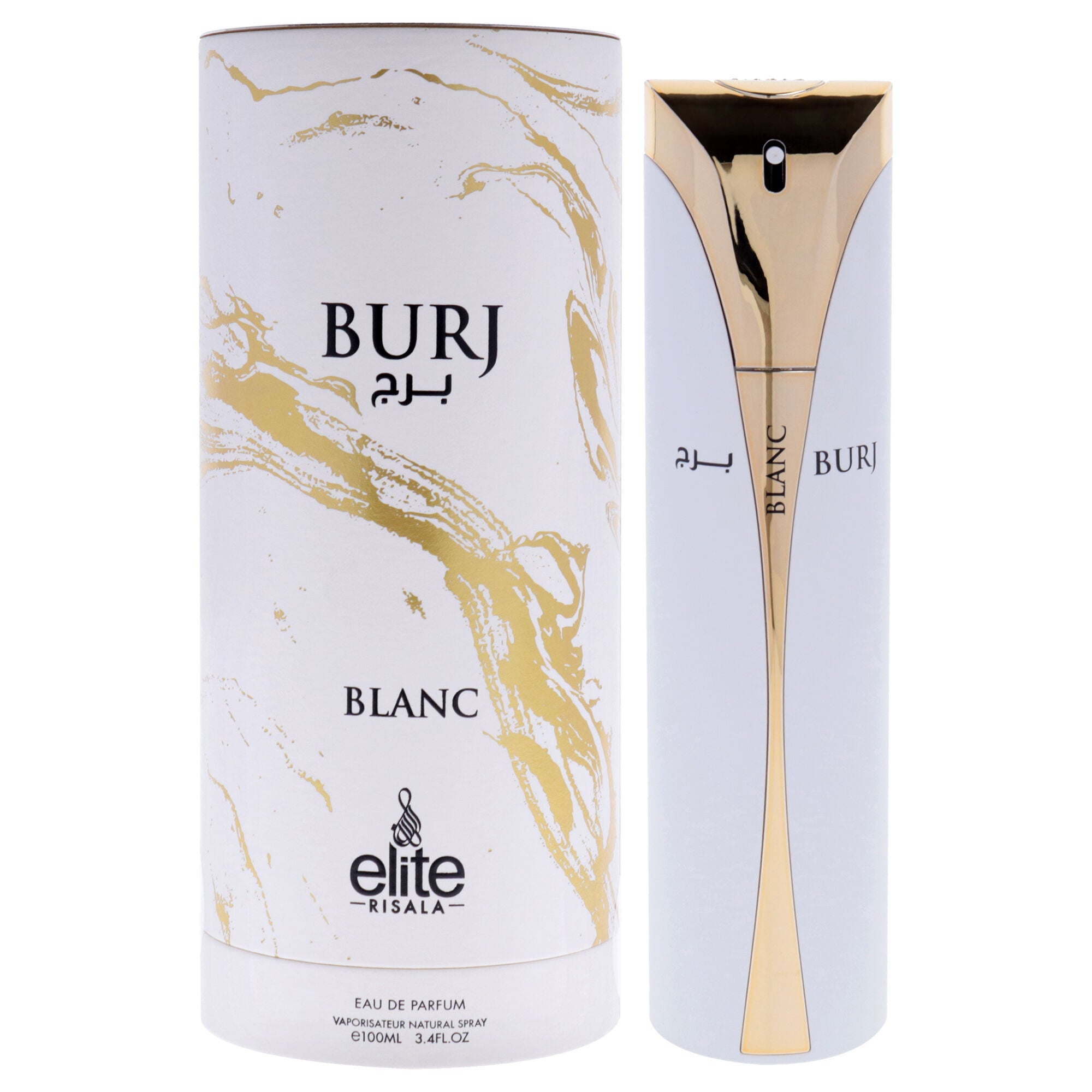 Elite - Burj Blanc by Risala for Unisex - 3.4 oz EDP Spray, Clear, hi-res image number 0