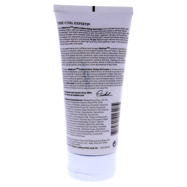 VitalCurl Plus Define and Shine Styling Gel-Cream by Ouidad for Unisex - 6 oz Cream, , alternate image number null