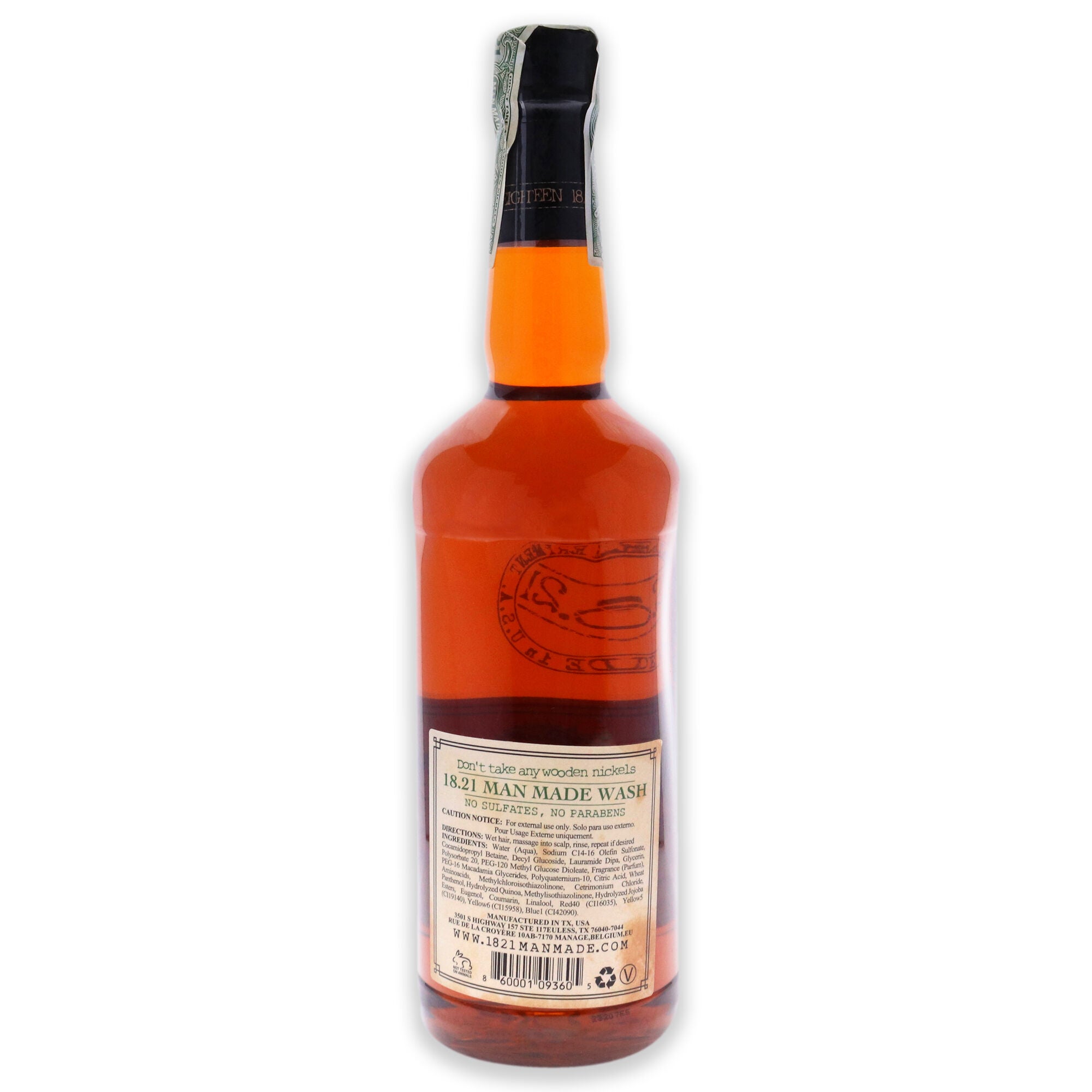 Man Made Wash - Spiced Vanilla by 18.21 Man Made for Men - 32 oz 3-In-1 Shampoo, Conditioner and Body Wash, , alternate image number 2