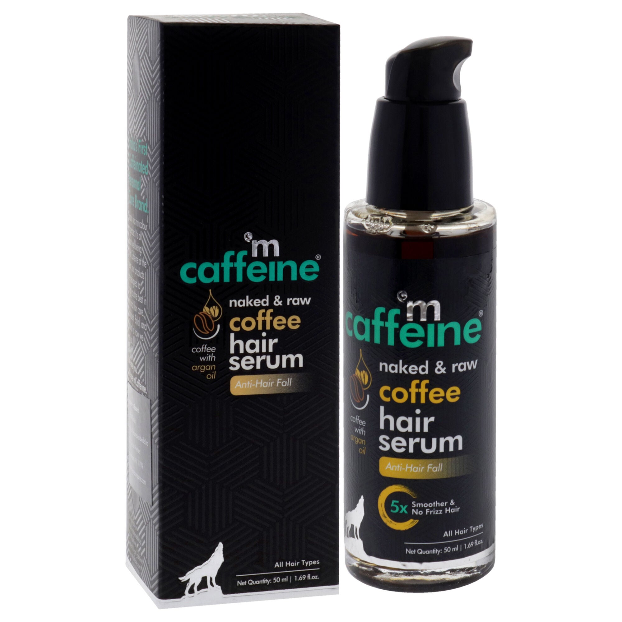 Naked and Raw Coffee Hair Serum - Argan Oil by mCaffeine for Unisex - 1.69 oz Serum, See Description, alternate image number 2