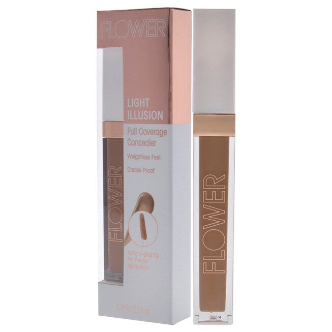 Light Illusion Full Coverage Concealer - D2-3 Deep by Flower Beauty for Women - 0.20 oz Concealer, NA, alternate image number null
