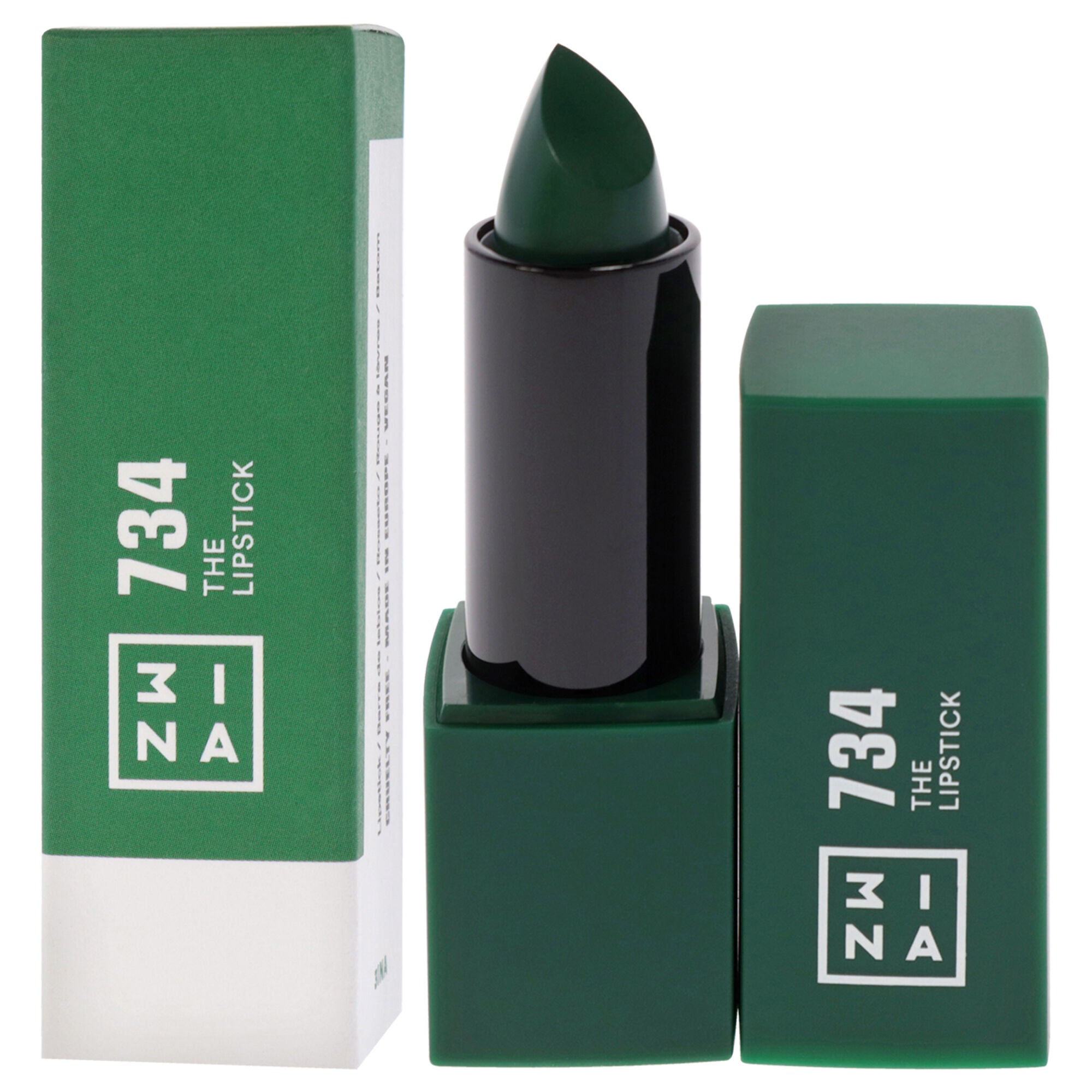 The Lipstick - 734 Deep Winter Green by 3INA for Women - 0.16 oz Lipstick, See Description, alternate image number 2