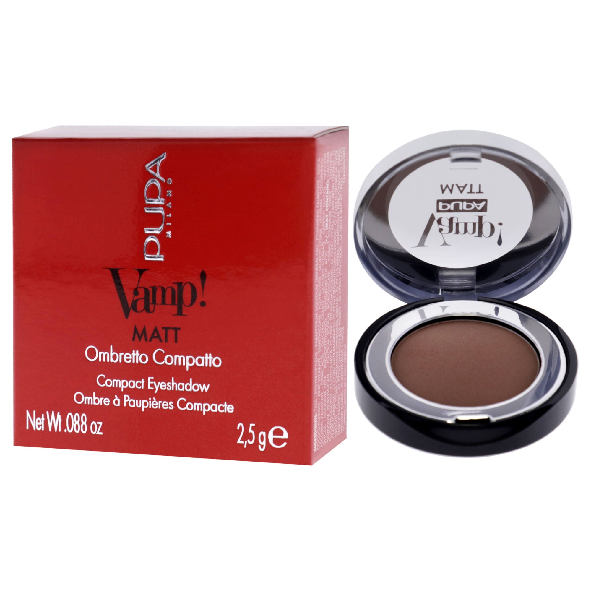 Vamp! Matt Compact Eyeshadow - 040 Warm Nude by Pupa Milano for Women - 0.088 oz Eye Shadow, See Description, alternate image number 2