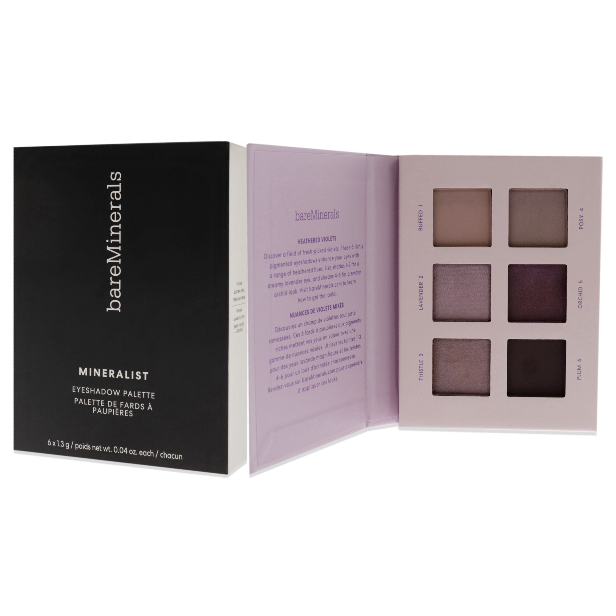 Mineralist Eyeshadow Palette - Heathered by bareMinerals for Women - 0.24 oz Eye Shadow, See Description, alternate image number 3