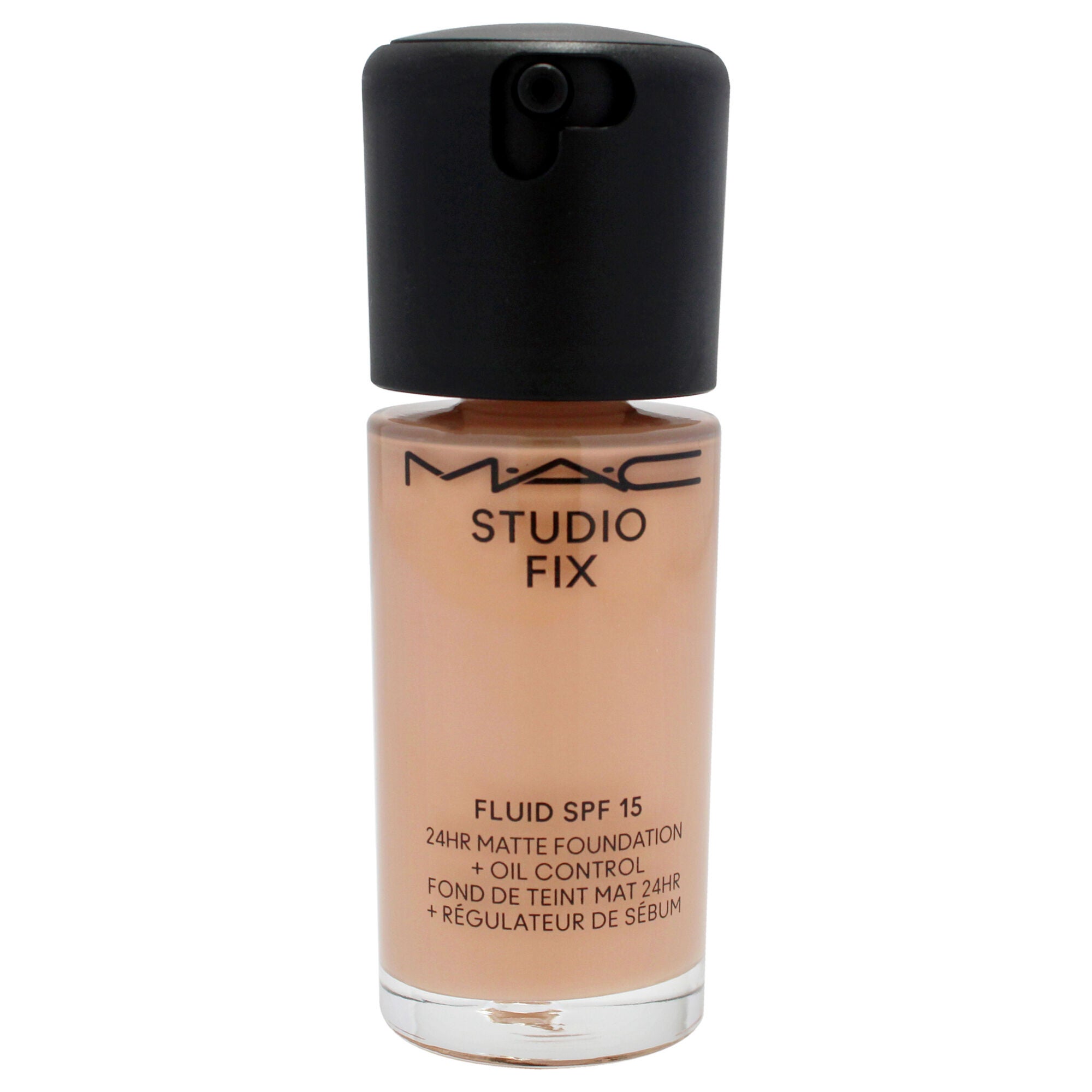 Studio Fix Fluid SPF 15 24HR Matte Foundation Plus Oil Control - NW30 Medium Beige with Rosy Undertone by MAC for Women - 1 oz Foundation, Beige, alternate image number 4