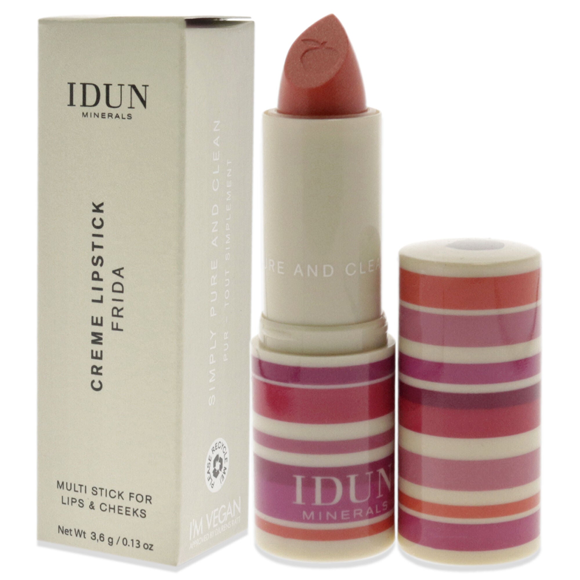 Creme Lipstick - 203 Frida by Idun Minerals for Women - 0.13 oz Lipstick, See Description, alternate image number 3