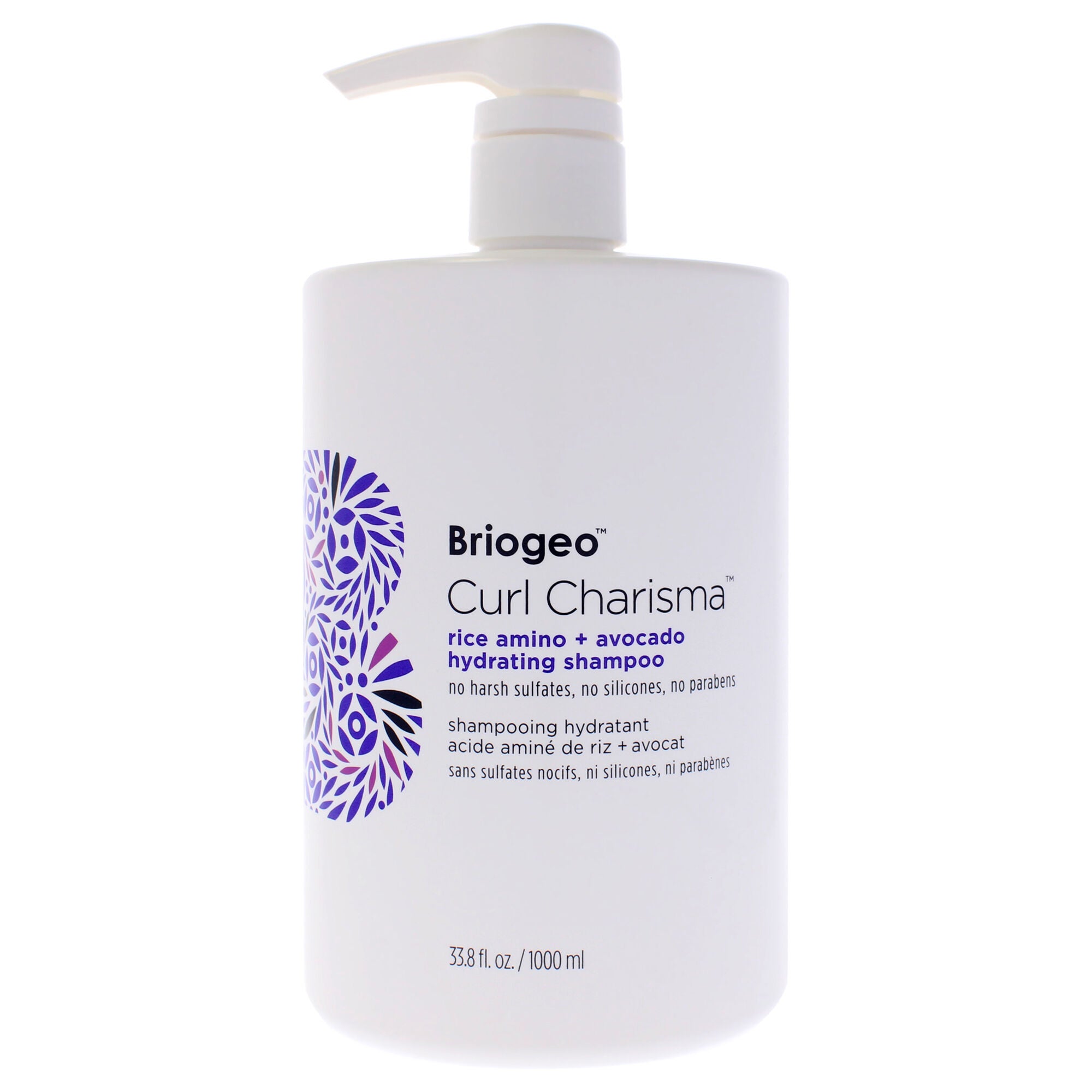 Curl Charisma Rice Amino Plus Avocado Hydrating Shampoo by Briogeo for Unisex - 33.8 oz Shampoo, Beige, hi-res image number 0