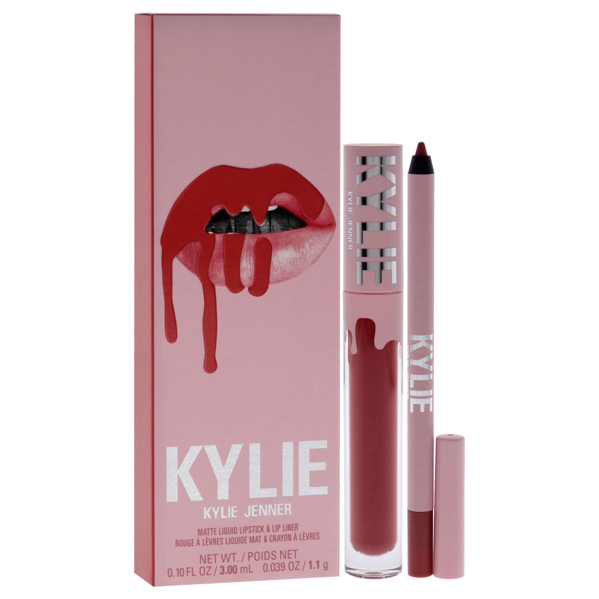 Matte Lip Kit - 500 Kristen by Kylie Cosmetics for Women - 2 Pc 0.10oz Matte Liquid Lipstick, 0.039oz Lip Liner, See Description, alternate image number 2