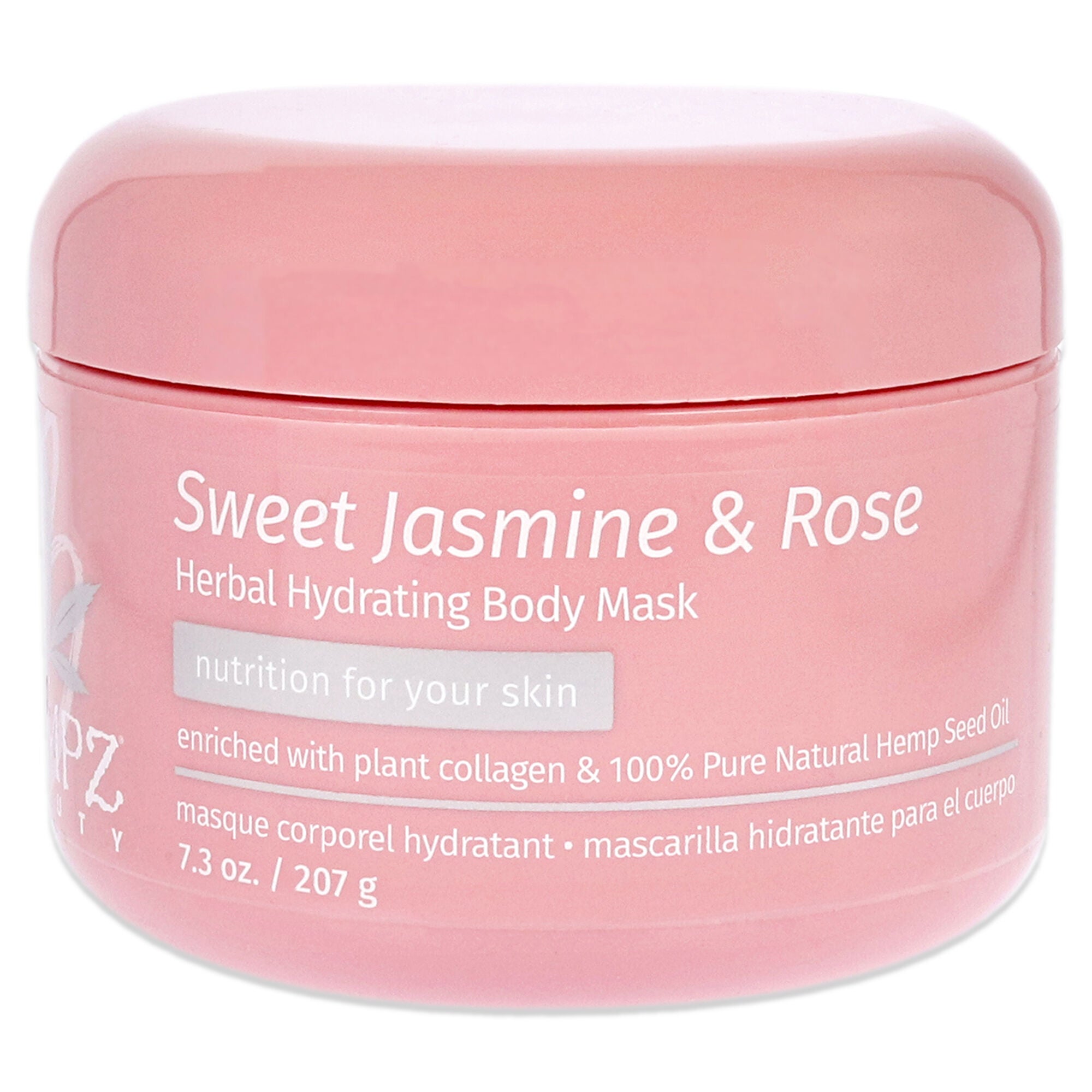 Sweet Jasmine and Rose Collagen Infused Herbal Body Mask by Hempz for Unisex - 7.3 oz Mask, , alternate image number 4