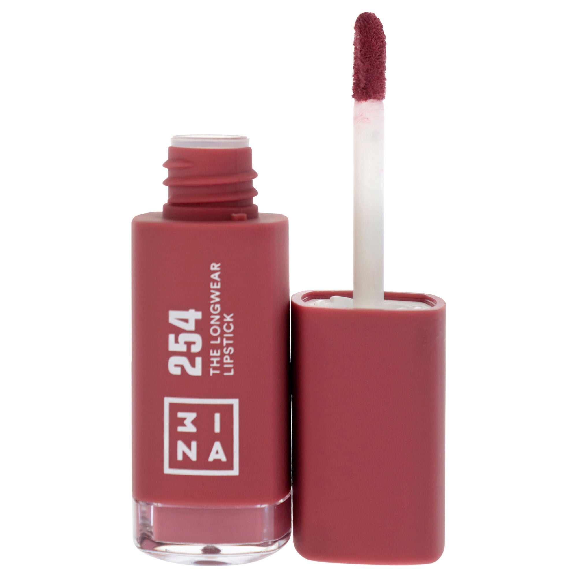 The Longwear Lipstick - 254 Dark Pink Nude by 3INA for Women - 0.20 oz Lipstick, See Description, alternate image number 4