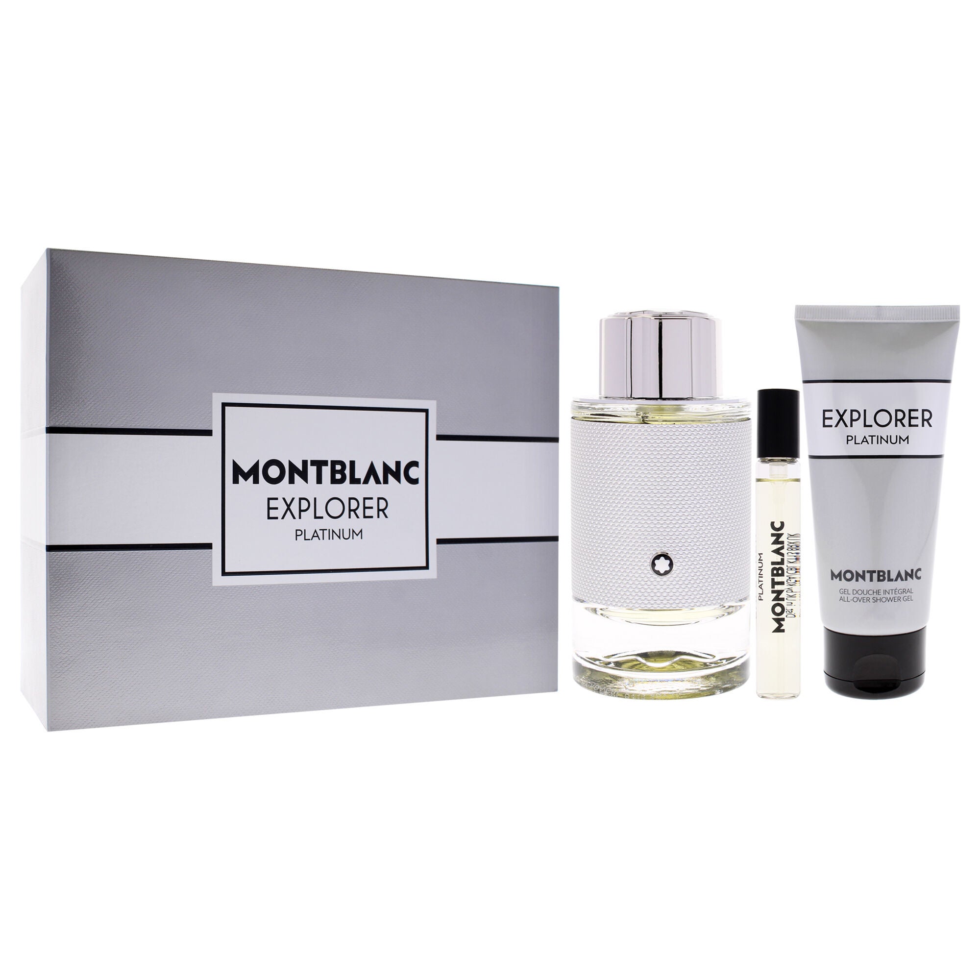 Explorer Platinum by Mont Blanc for Men - 3 Pc Gift Set 3.3oz EDP Spray, 0.25oz EDP Spray, 3.3oz Shower Gel, See Description, alternate image number 1
