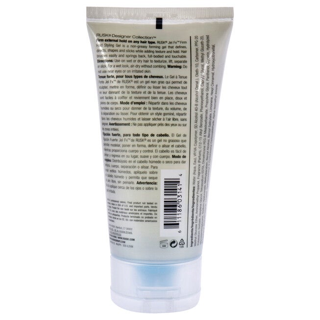 Jel FX Firm Hold Firm Hold Styling Gel by Rusk for Unisex - 5.3 oz Gel, NA, alternate image number null