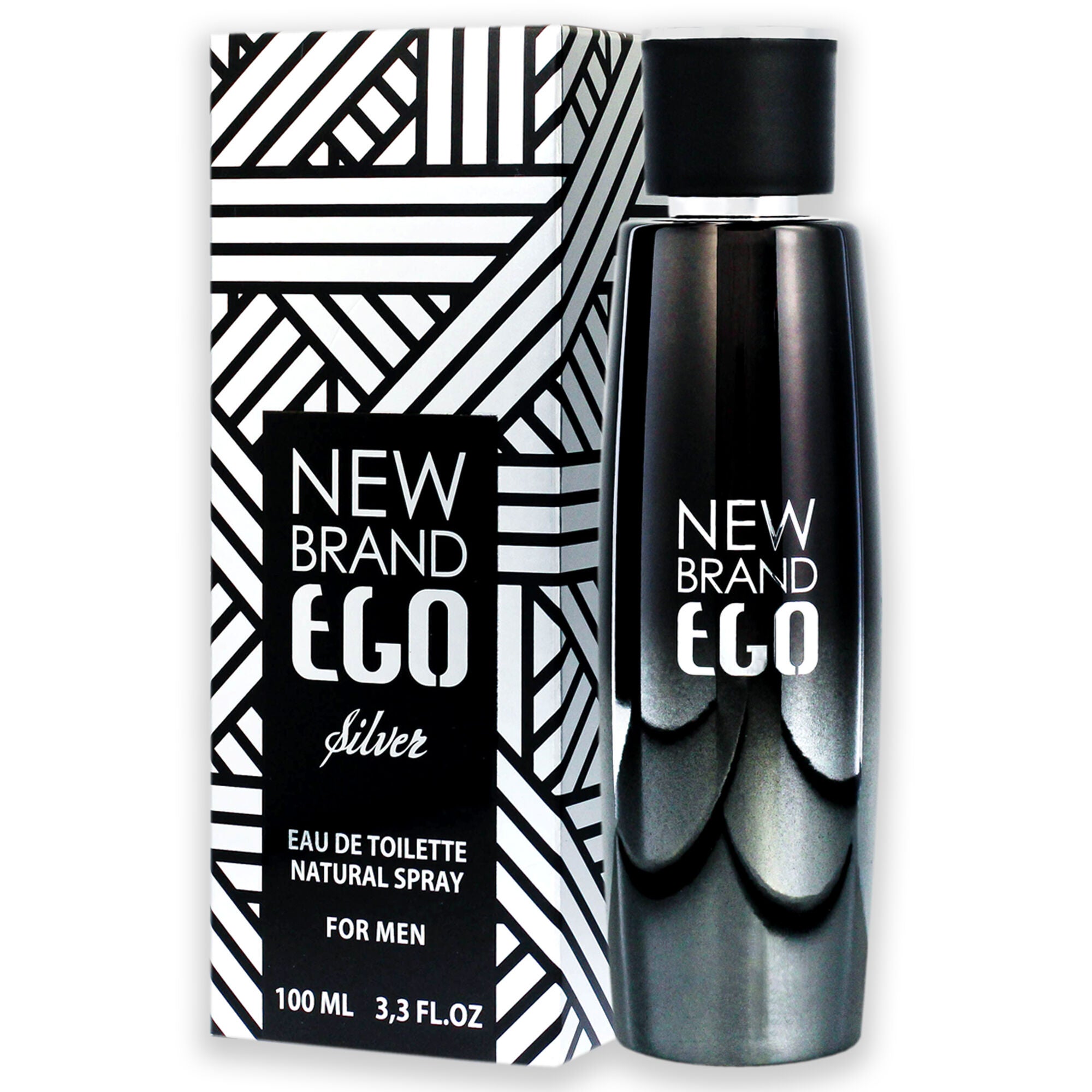 Ego Silver by New Brand for Men - 3.3 oz EDT Spray, Clear, alternate image number 2