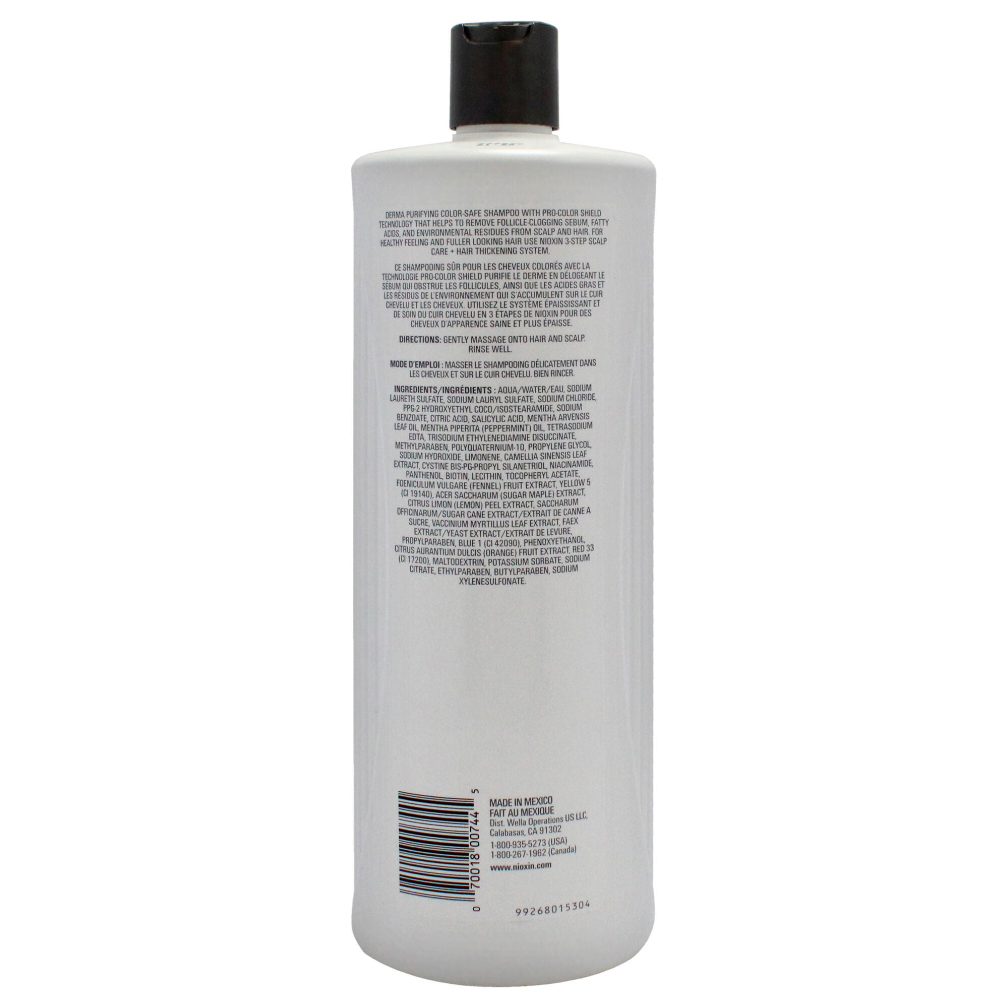 System 4 Cleanser Shampoo by Nioxin for Unisex - 33.8 oz Shampoo, White, alternate image number 1