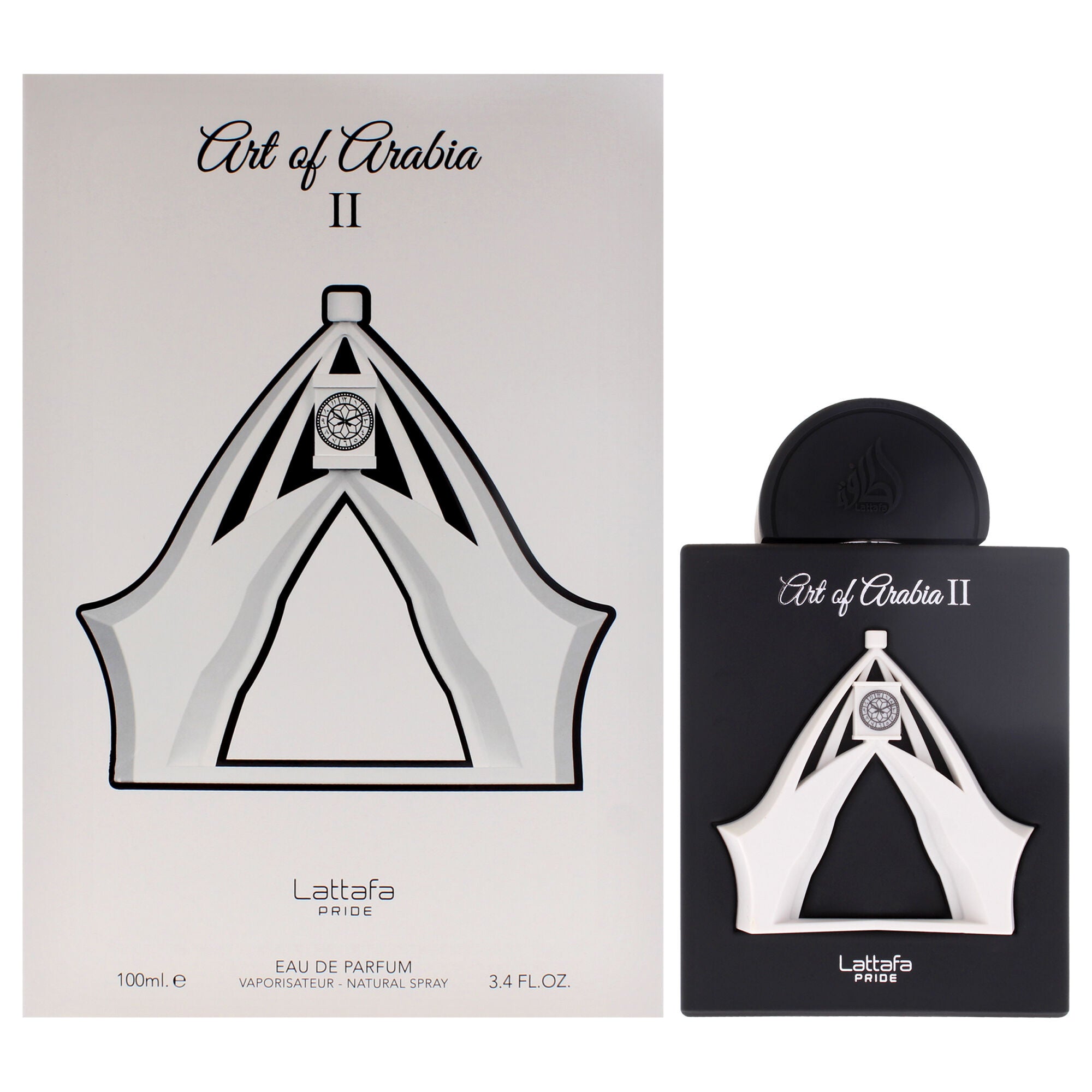 Pride - Art Of Arabia II by Lattafa for Unisex - 3.4 oz EDP Spray, Clear, hi-res image number 0