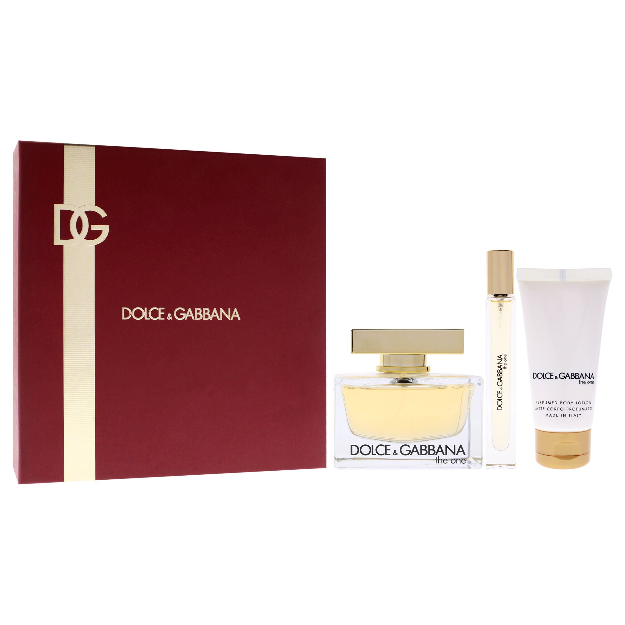 The One by Dolce and Gabbana for Women - 3 Pc Gift Set 2.5oz EDP Spray, 0.33oz EDP Spray (Mini), 1.7oz Body Lotion, Clear, alternate image number 2