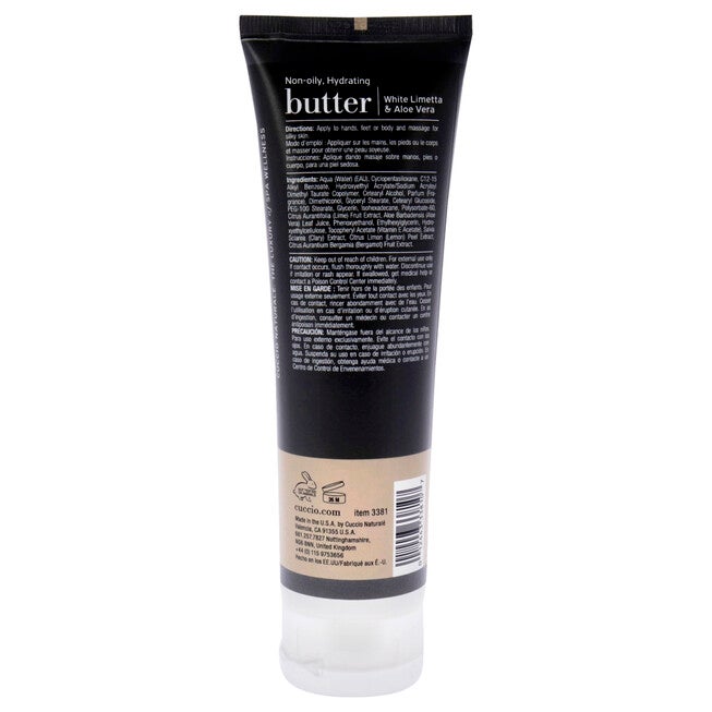 Butter - White Limetta and Aloe Vera by Cuccio Naturale for Unisex - 4 oz Body Cream, , alternate image number null