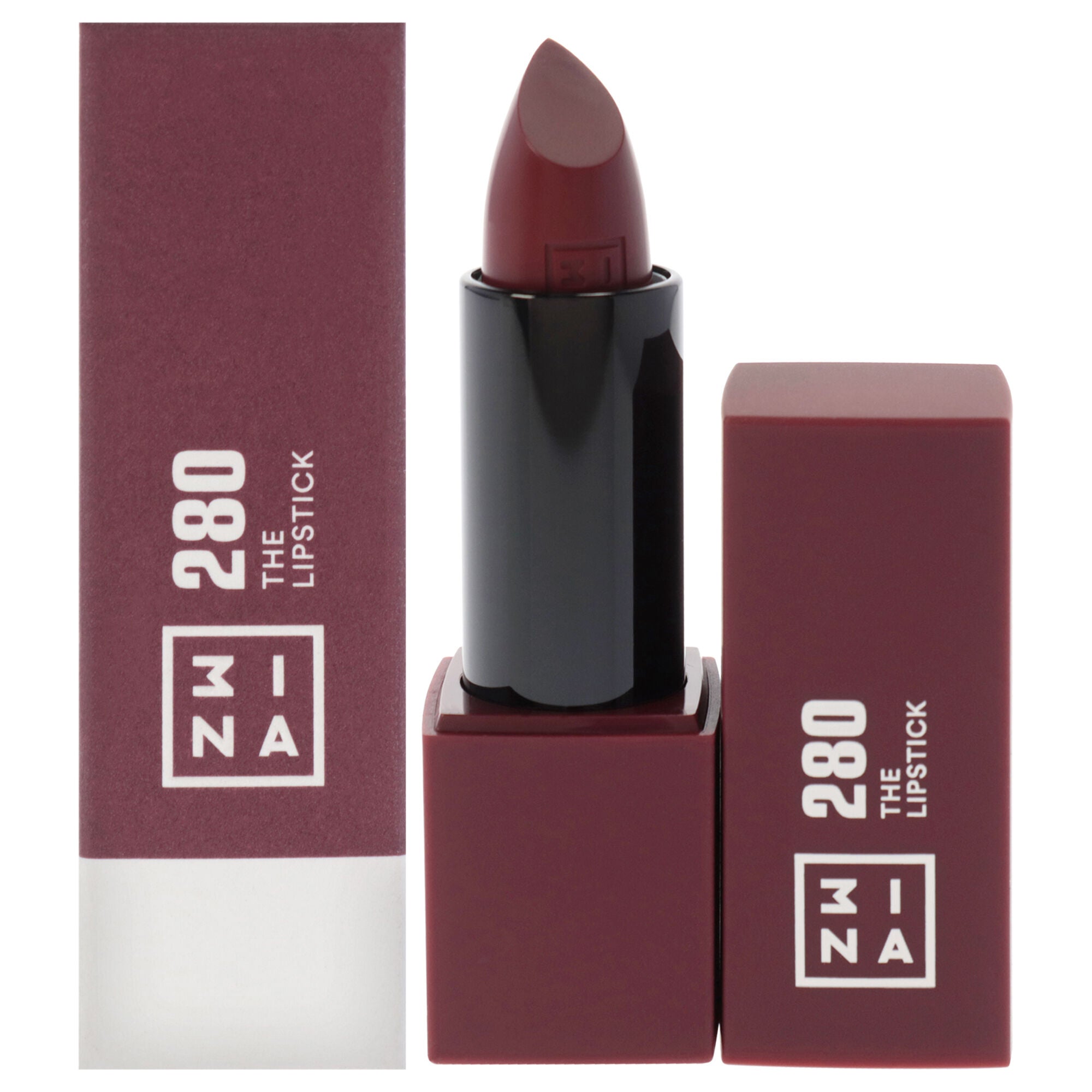 The Lipstick - 280 Shiny Dark Red by 3INA for Women - 0.11 oz Lipstick, See Description, hi-res image number 0