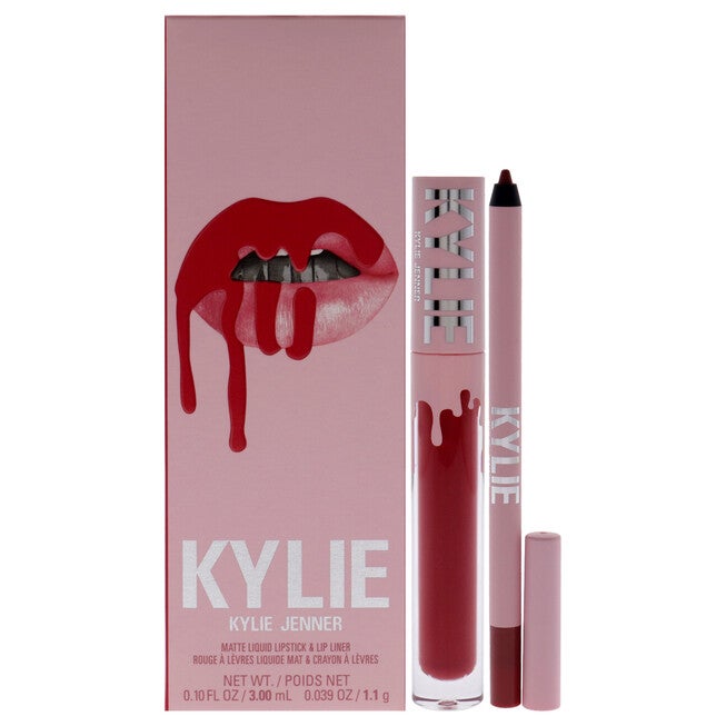 Matte Lip Kit - 401 Victoria by Kylie Cosmetics for Women - 2 Pc 0.10oz Matte Liquid Lipstick, 0.039oz Lip Liner, , alternate image number 5
