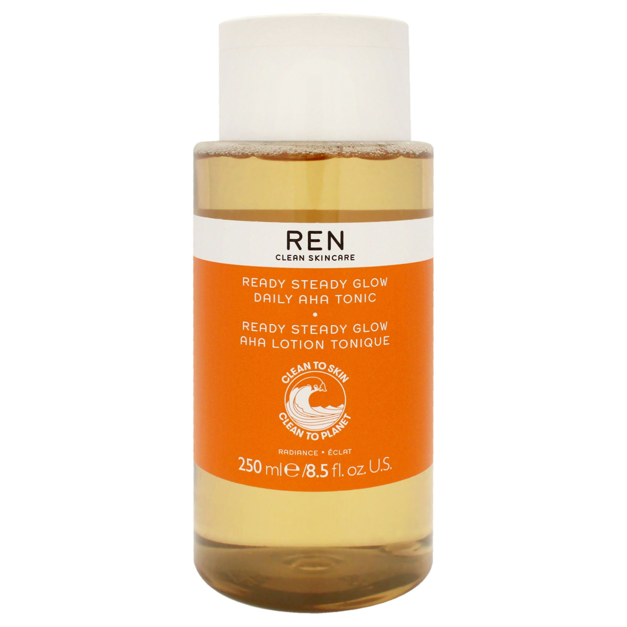 Ready Steady Glow Daily AHA Tonic by REN for Women - 8.5 oz Toner, See Description, hi-res image number 0
