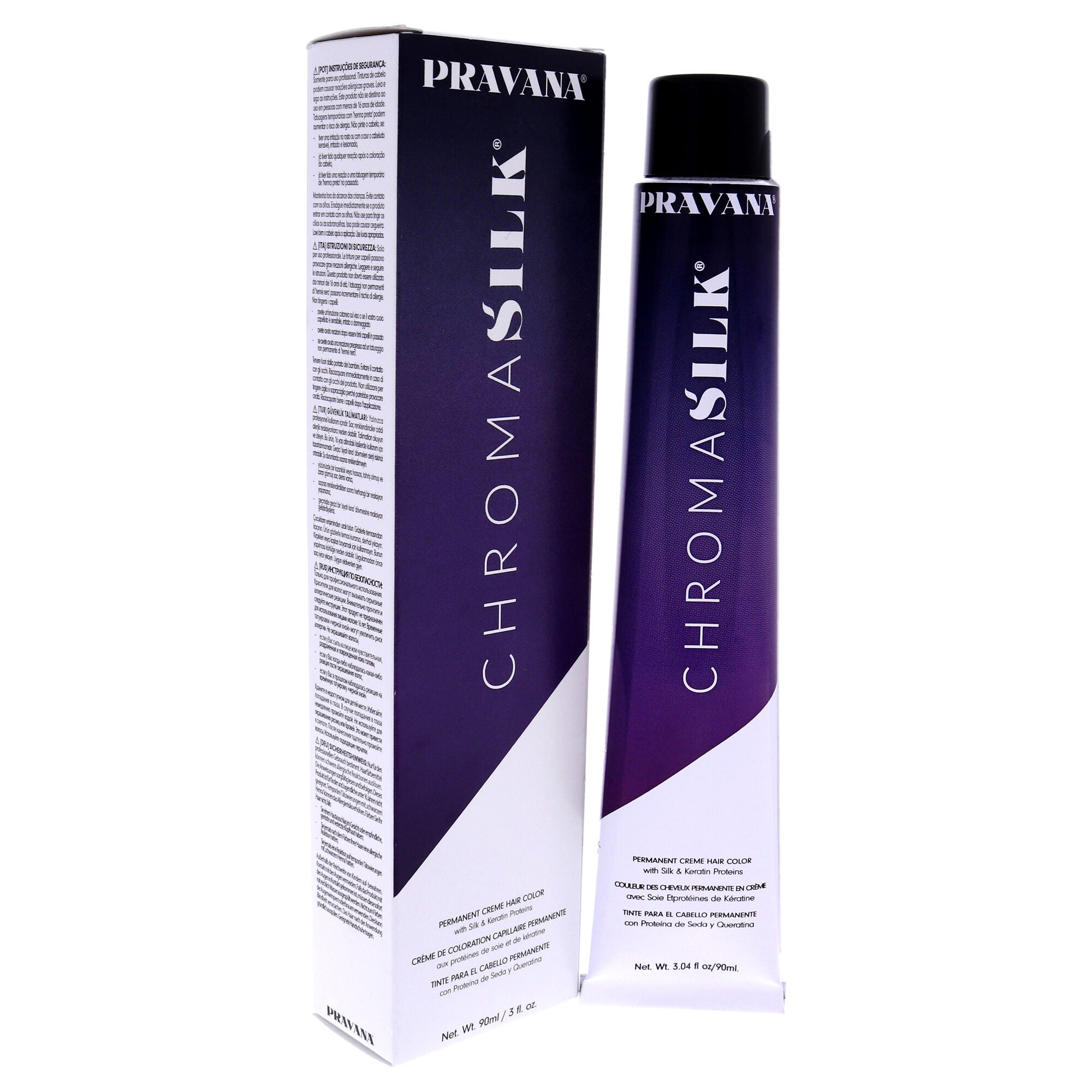 ChromaSilk Creme Hair Color - 6.5 Dark Mahogany Blonde by Pravana for Unisex - 3 oz Hair Color, See Description, alternate image number 2