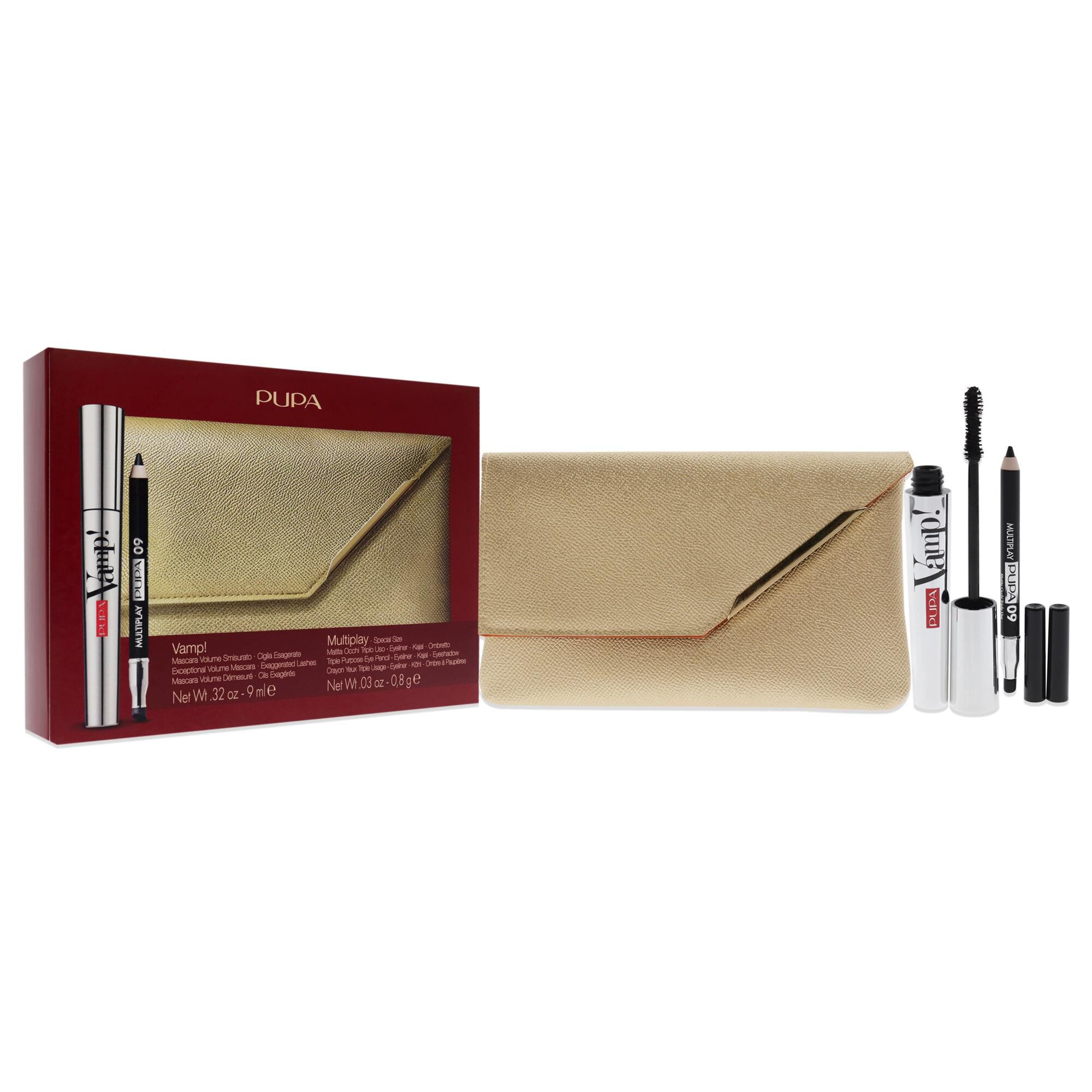 Vamp! and Multiply Set by Pupa Milano for Women - 3 Pc 0.32oz Vamp! Mascara - 100 Black, 0.03oz Multiplay Eye Pencil - 09 Black, Wallet, , alternate image number 5