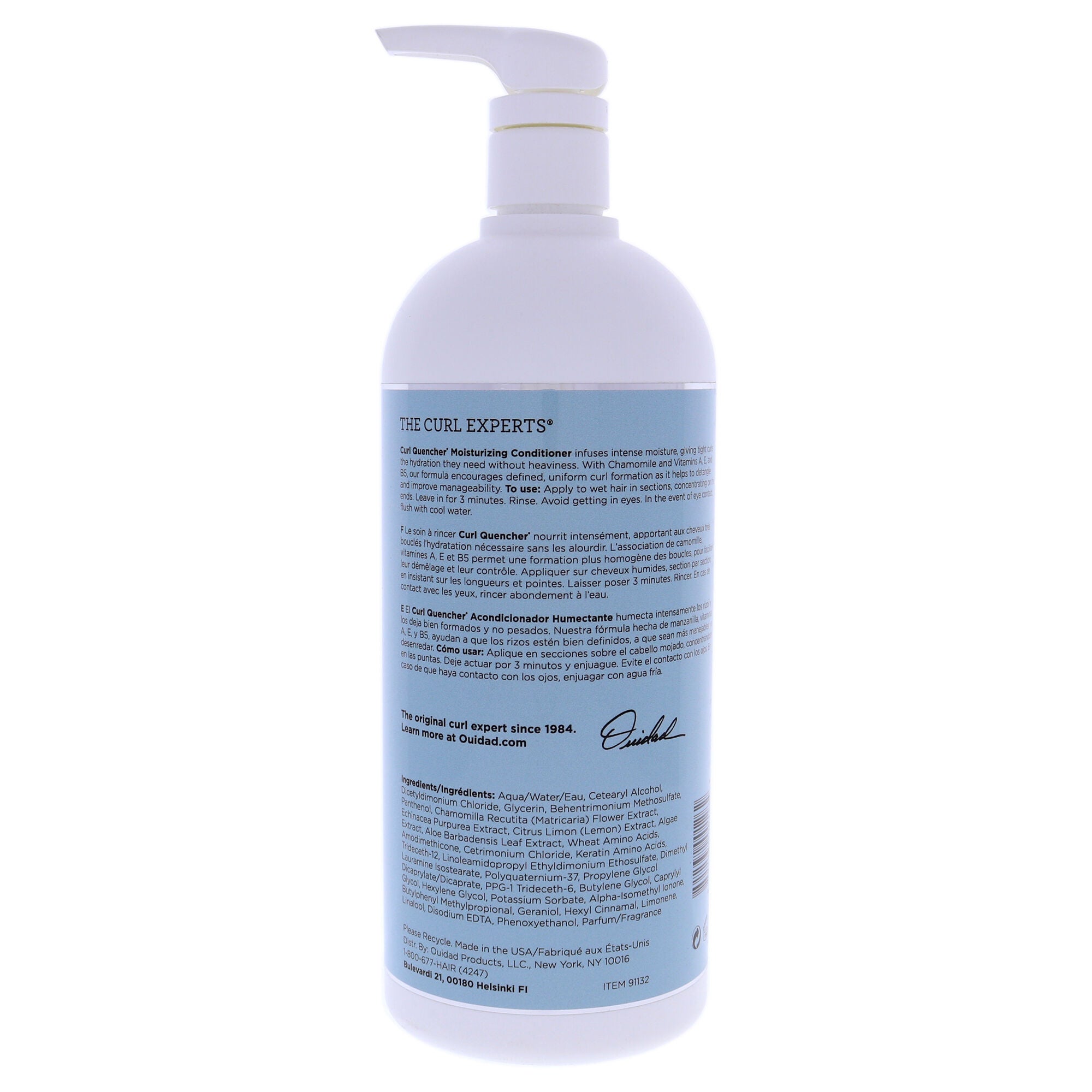 Curl Quencher Moisturizing Conditioner by Ouidad for Unisex - 33.8 oz Conditioner, See Description, alternate image number 2