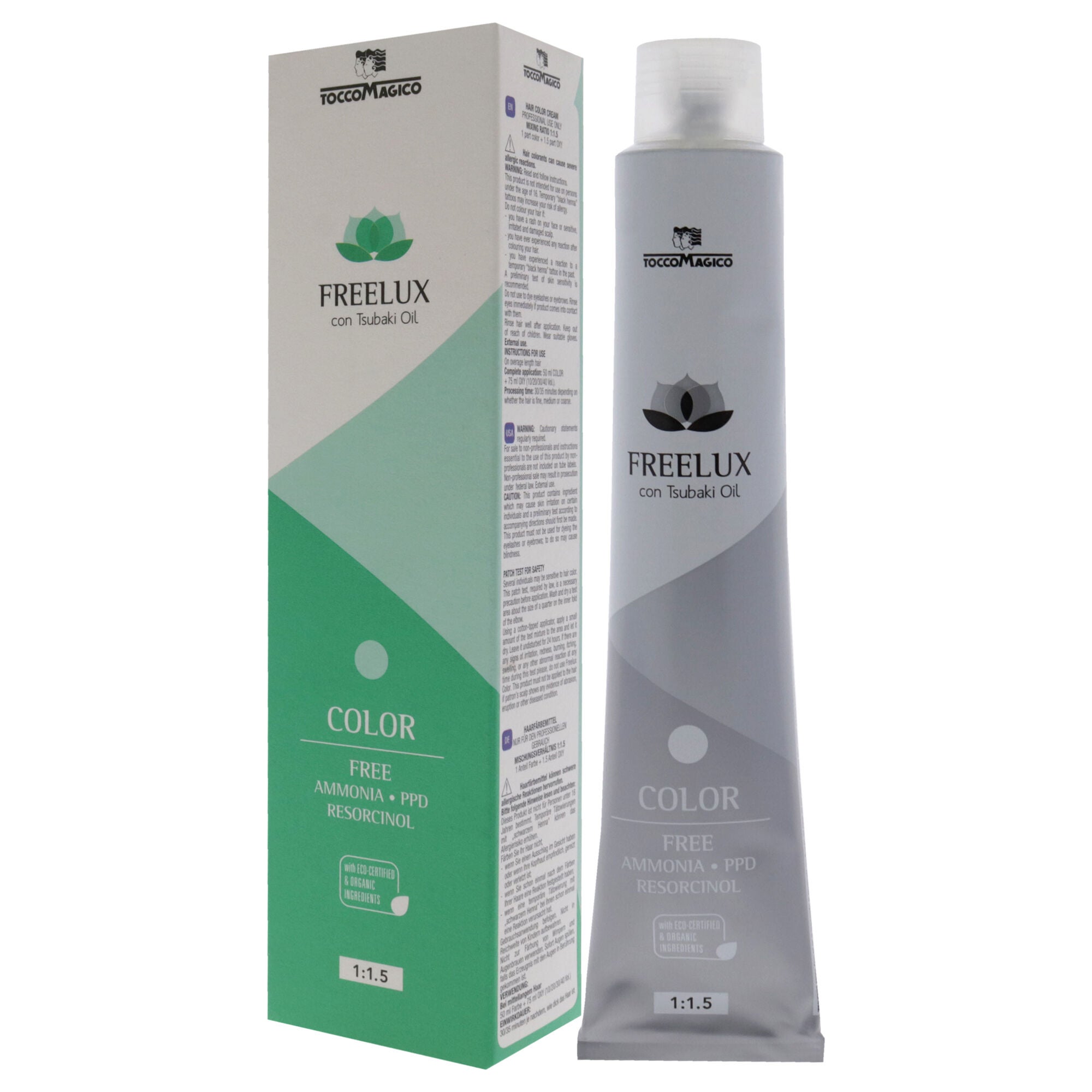 Freelux Permanet Hair Color - 5.11 Light Intense Ash Chestnut by Tocco Magico for Unisex - 3.38 oz Hair Color, , alternate image number 8