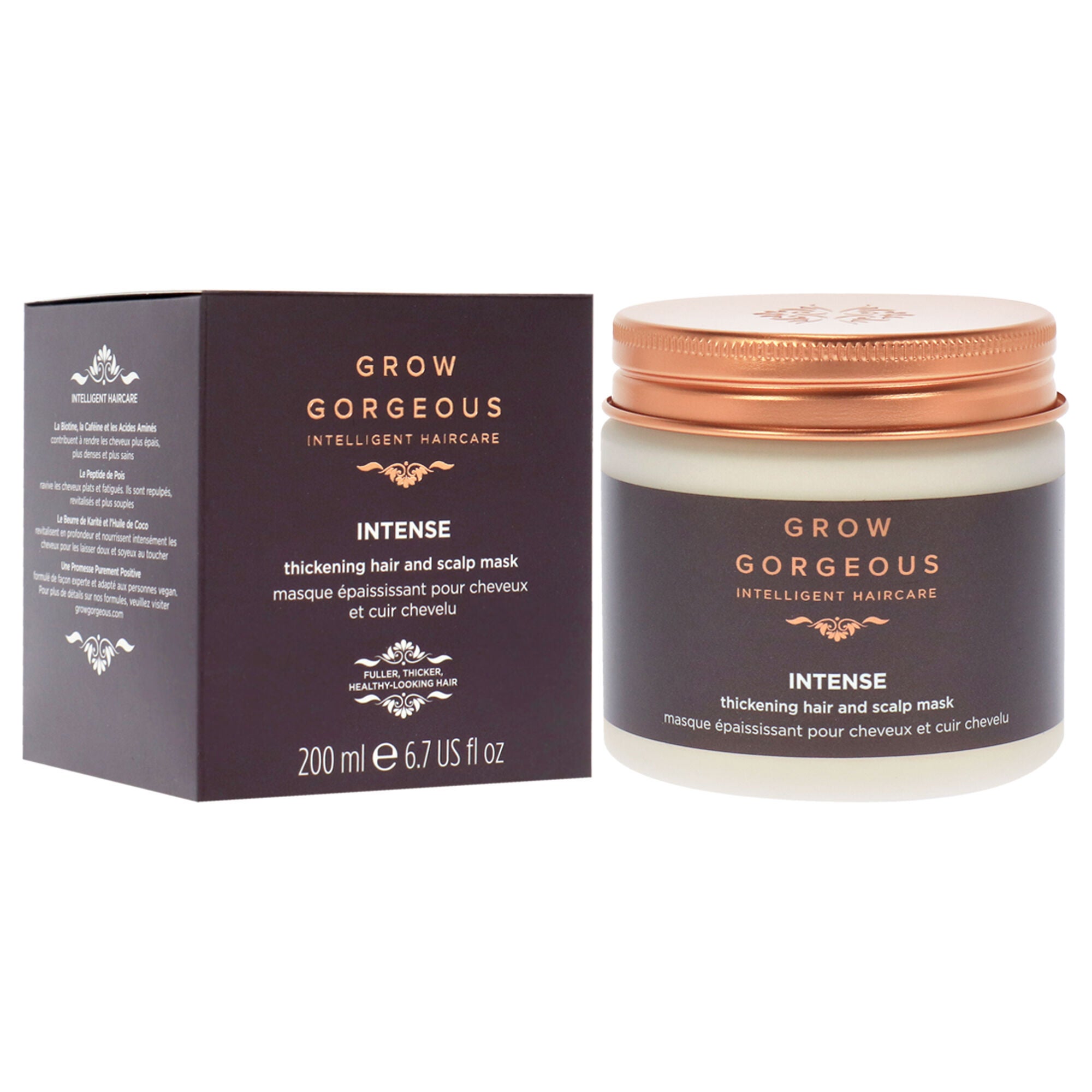 Intense Thickening Hair and Scalp Mask by Grow Gorgeous for Unisex - 6.7 oz Masque, , alternate image number 7