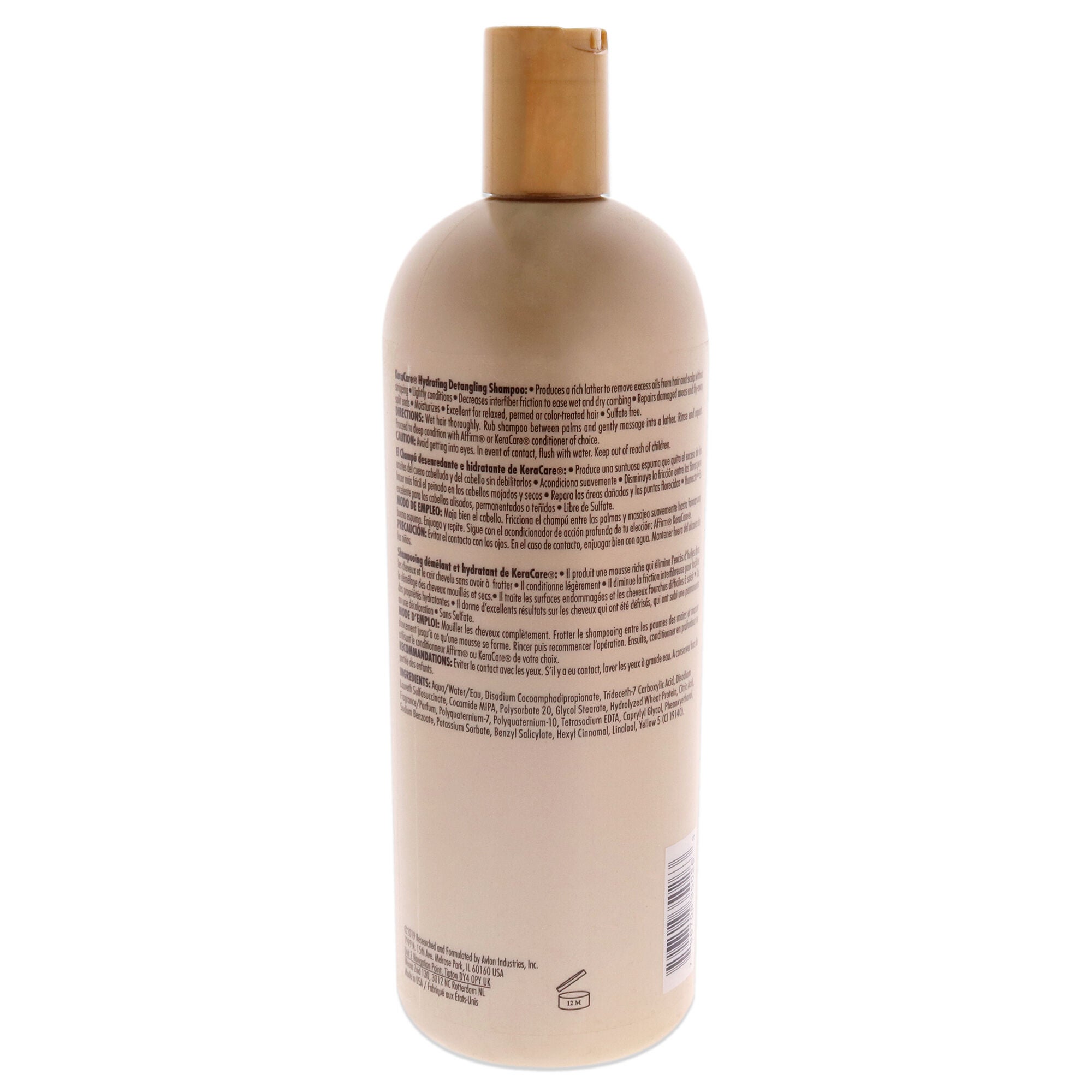 KeraCare Hydrating Detangling Shampoo by Avlon for Unisex - 32 oz Shampoo, See Description, alternate image number 2