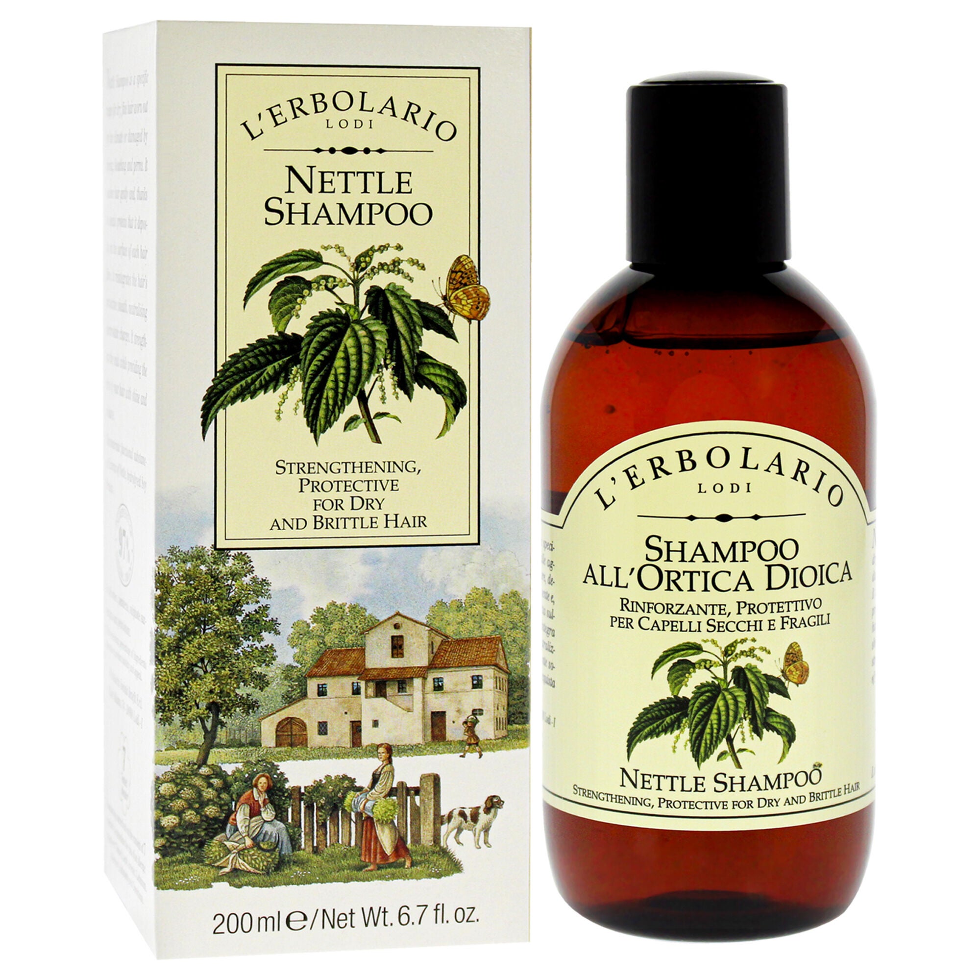 Shampoo - Nettle by Lerbolario for Unisex - 6.7 oz Shampoo, , alternate image number 6