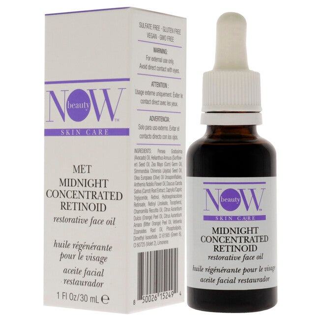 Midnight Concentrated Retinoid Restorative Face Oil by NOW Beauty for Unisex - 1 oz Oil, NA, alternate image number null