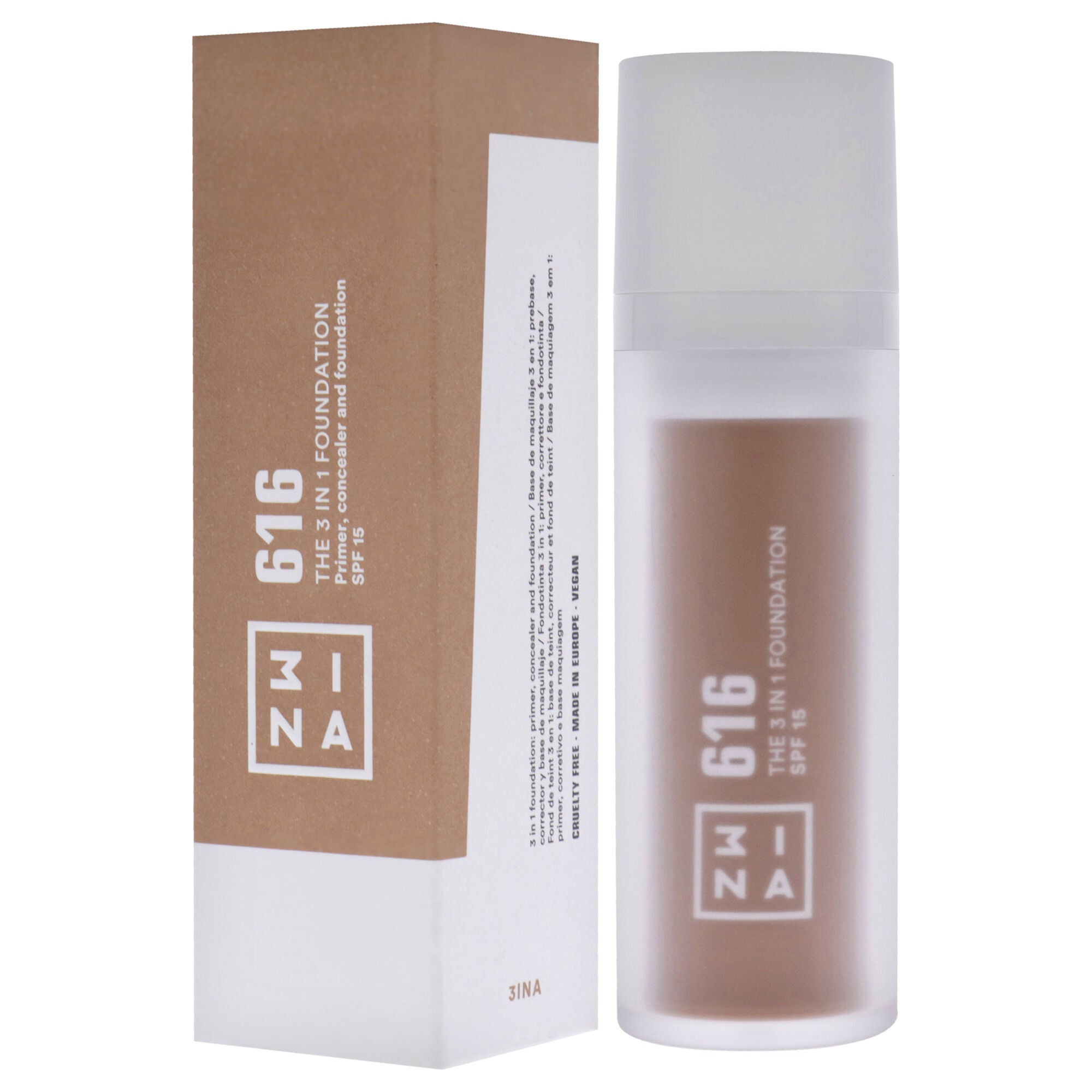 The 3-In-1 Foundation SPF 15 - 616 by 3INA for Women - 1.01 oz Foundation, , alternate image number 7