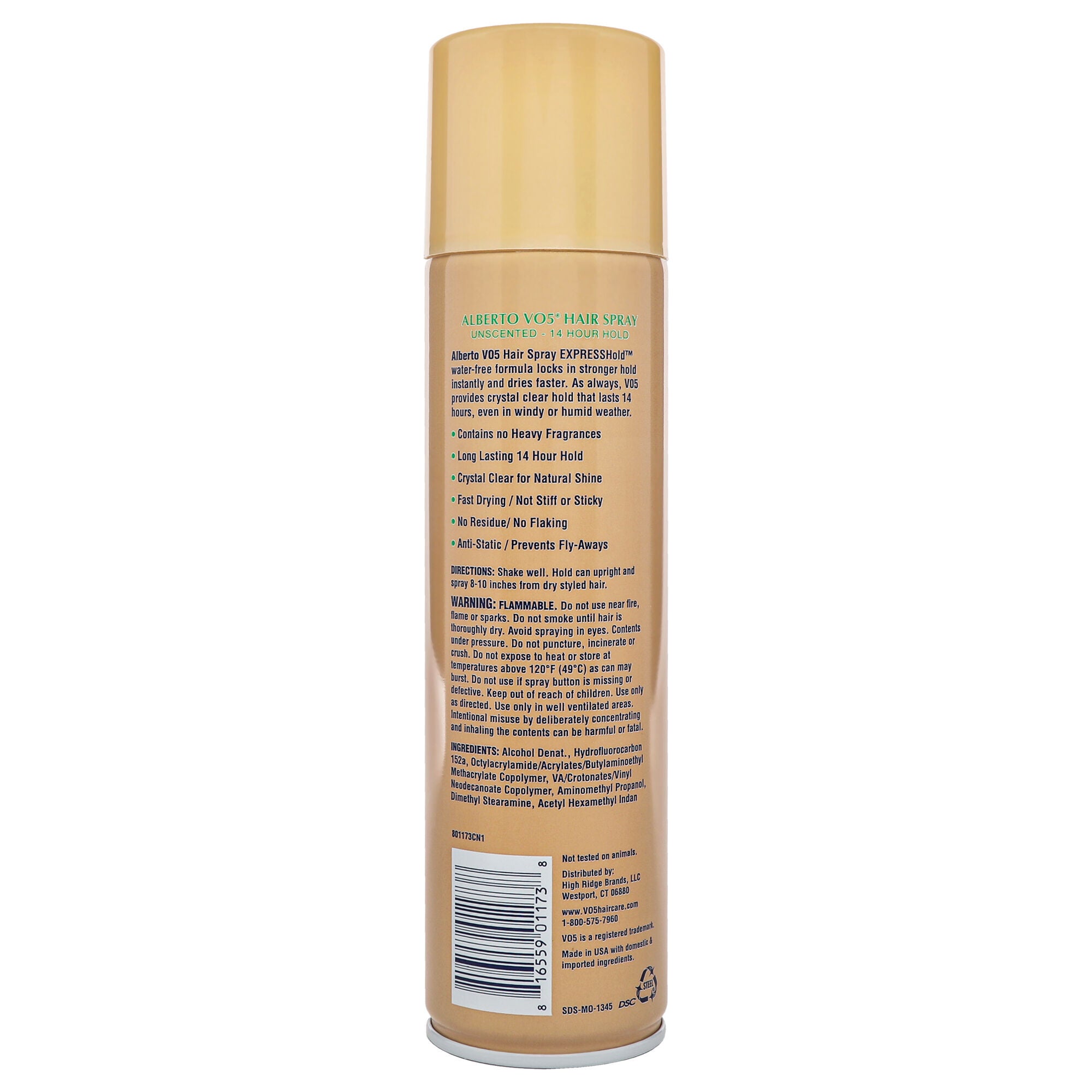 Crystal Clear Unscented Hair Spray by Alberto VO5 for Unisex - 8.5 oz Hair Spray, See Description, alternate image number 1