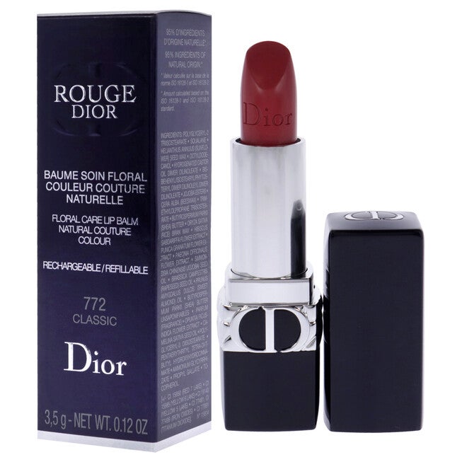 Rouge Dior Floral Care Lip Balm Satin - 772 Classic by Christian Dior for Women - 0.12 oz Lip Balm (Refillable), , alternate image number null