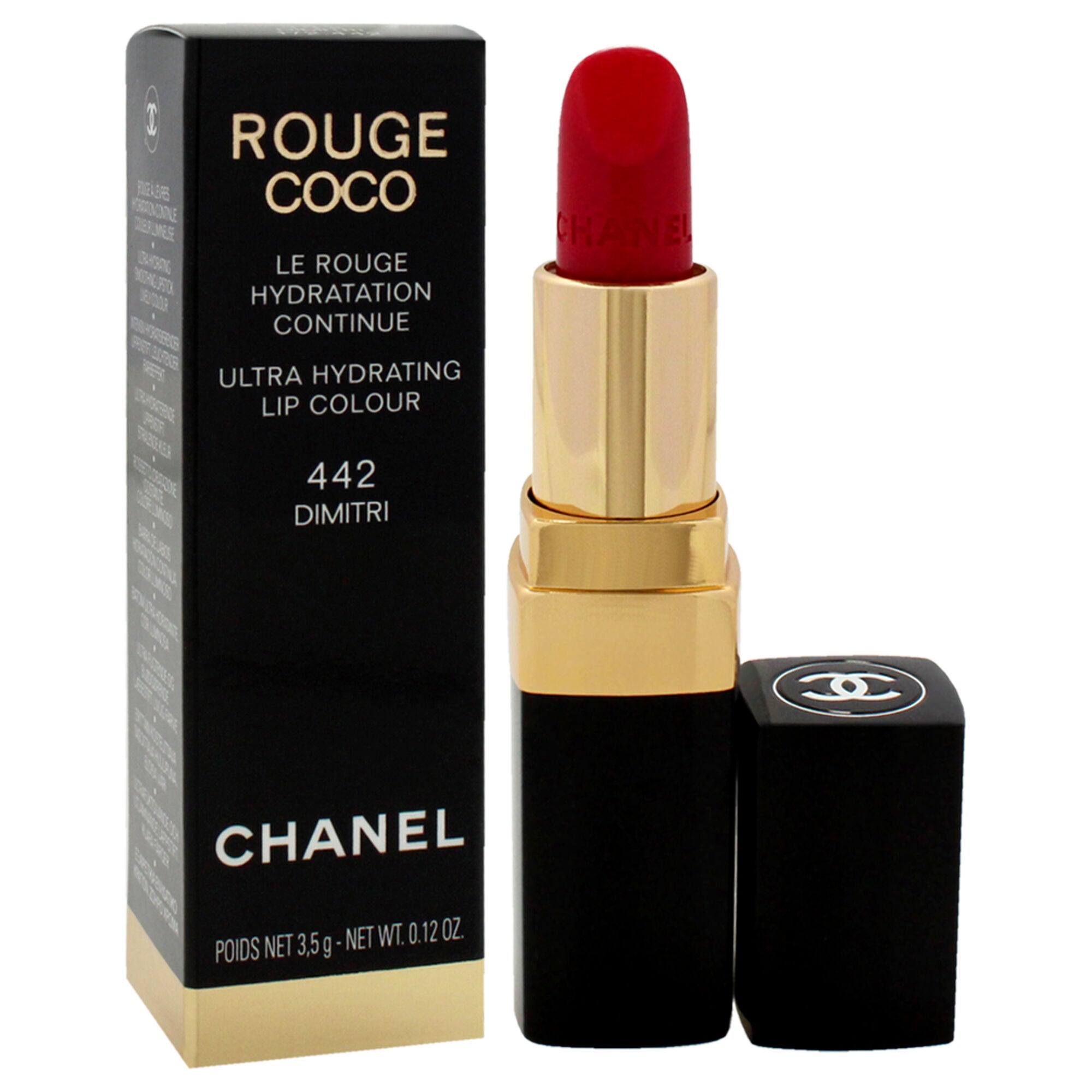 Rouge Coco Ultra Hydrating Lip Colour - 442 Dimitri by Chanel for Women - 0.12 oz Lipstick, See Description, alternate image number 1