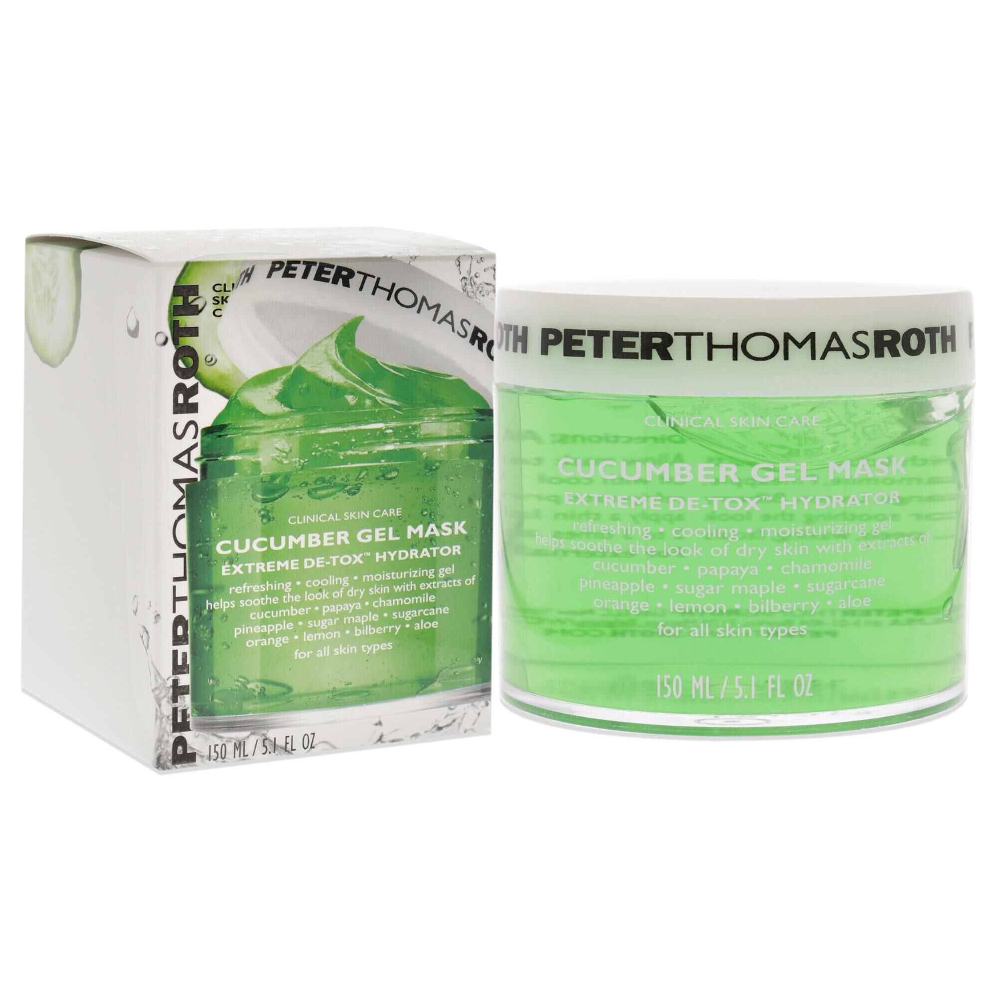 Cucumber Gel Mask Extreme Detoxifying Hydrator by Peter Thomas Roth for Unisex - 5.1 oz Mask, , alternate image number 7
