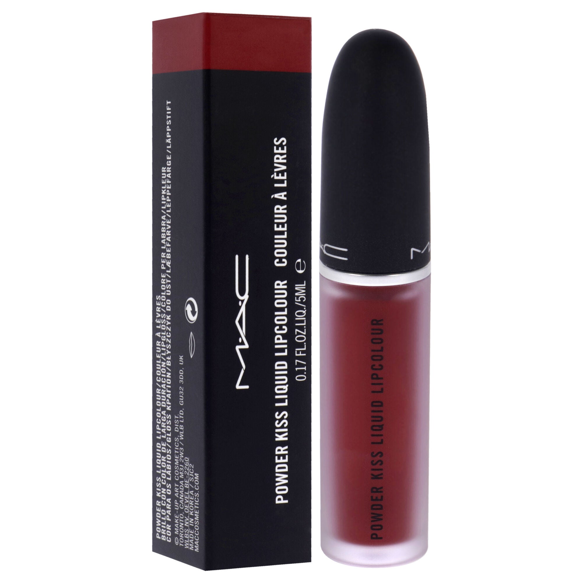Powder Kiss Liquid Lipcolor - 975 Ruby Boo by MAC for Women - 0.17 oz Lipstick, , alternate image number 6
