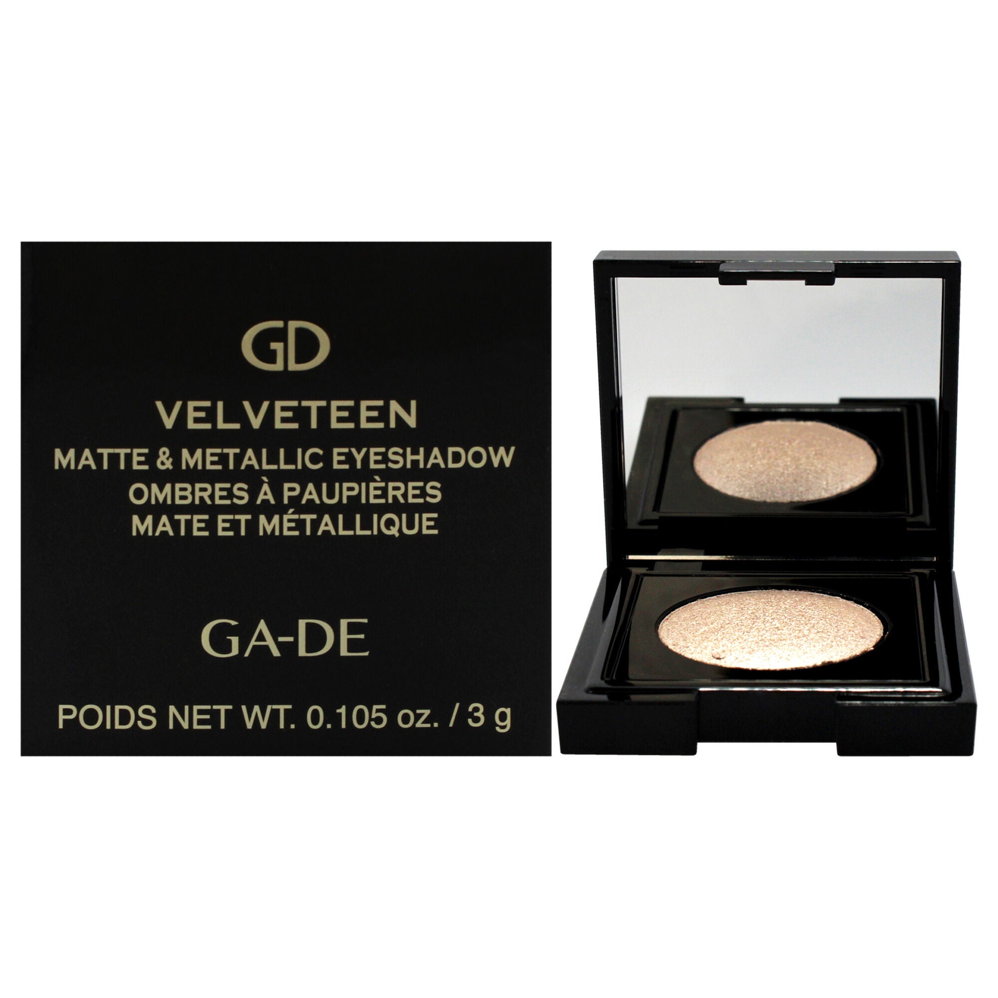 Velveteen Matte and Metallic Eyeshadow - 188 Quartz by GA-DE for Women - 0.105 oz Eye Shadow, See Description, hi-res image number 0