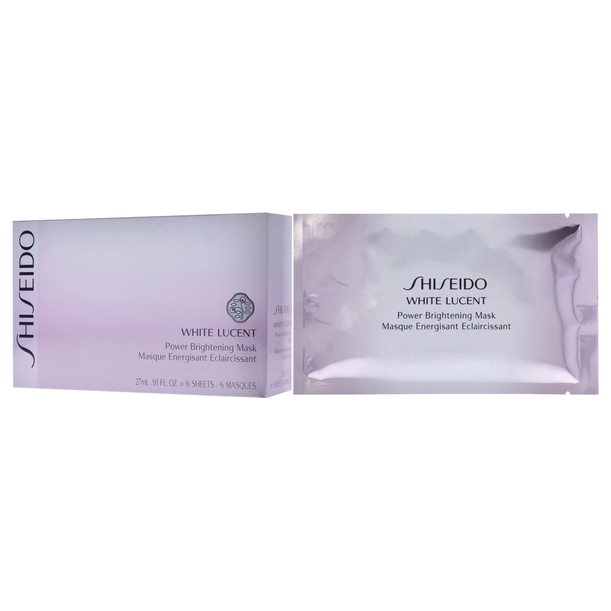 White Lucent Power Brightening Mask by Shiseido for Unisex - 6 x 0.91 oz Mask, , alternate image number 8